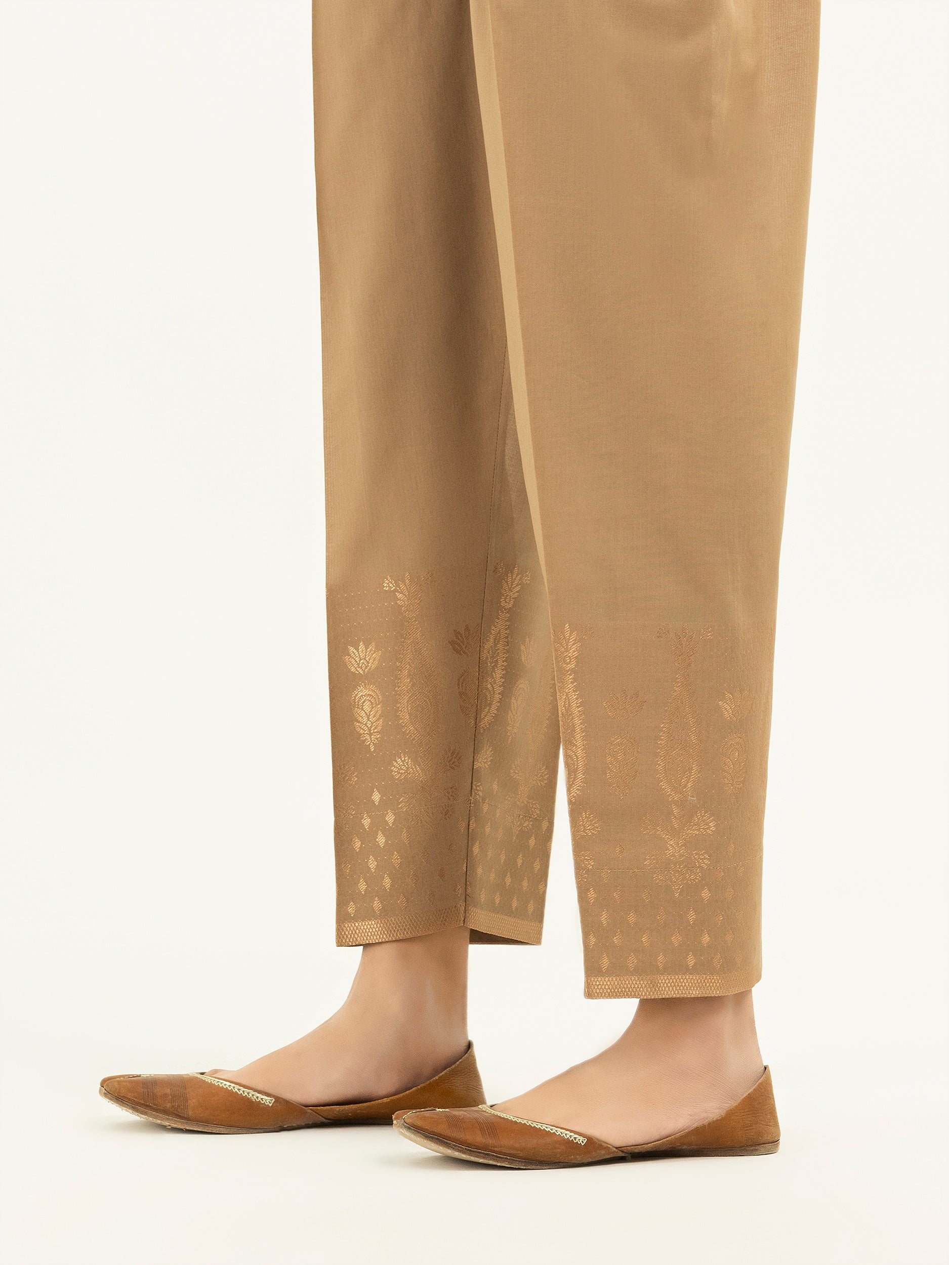 Jacquard Straight Trousers (Pret) - Image 2