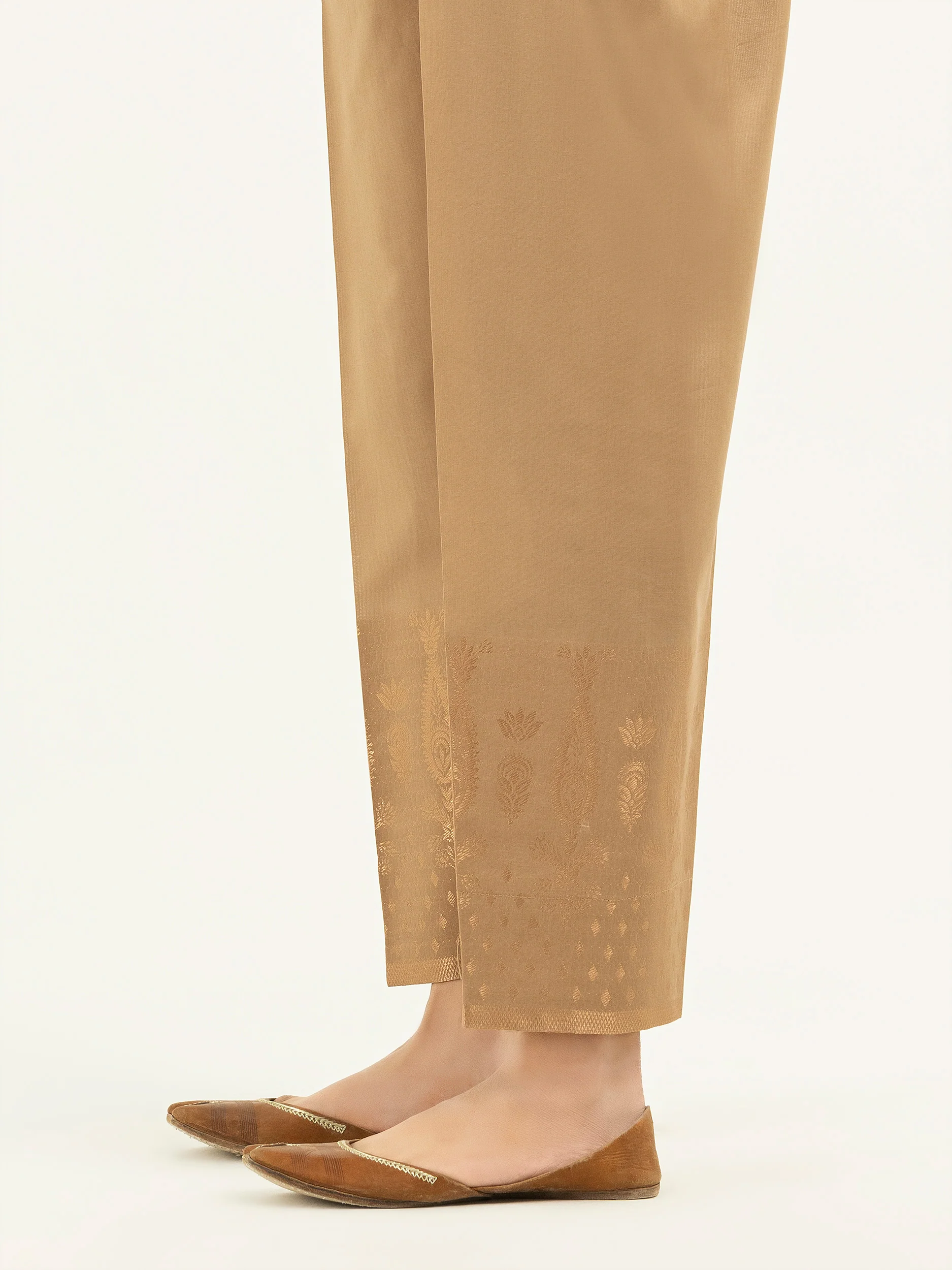 Jacquard Straight Trousers (Pret) - Image 4