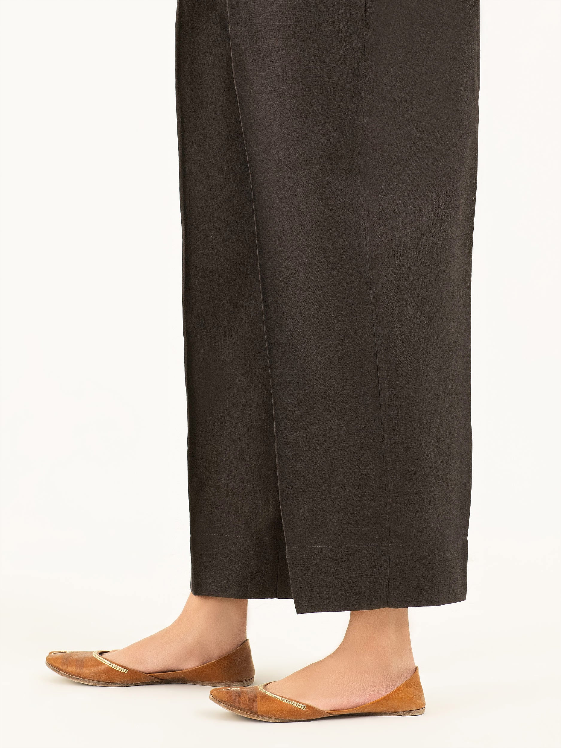 Dyed Khaddar Trousers(Pret) - Image 2
