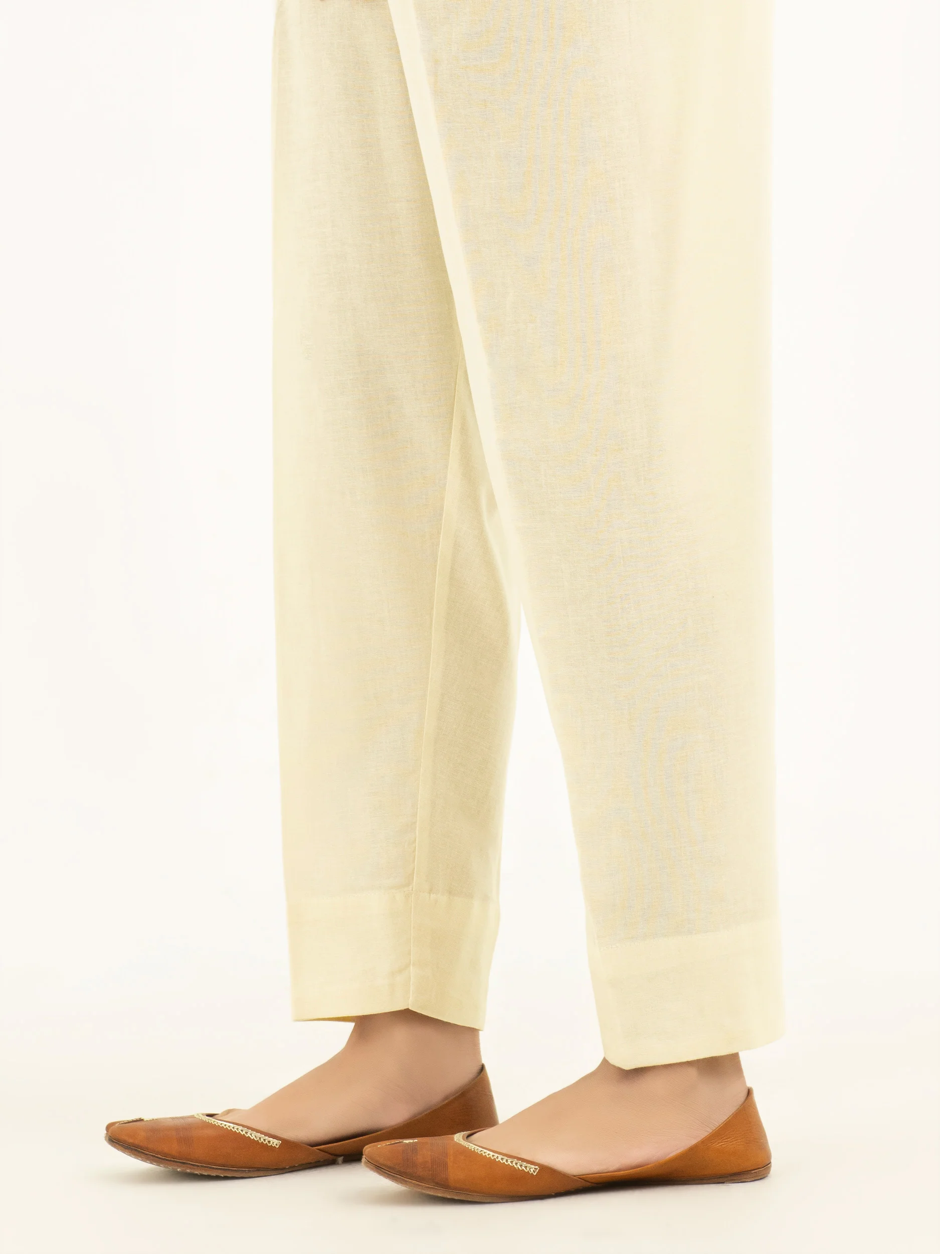 Dyed Khaddar Trousers(Pret) - Image 2