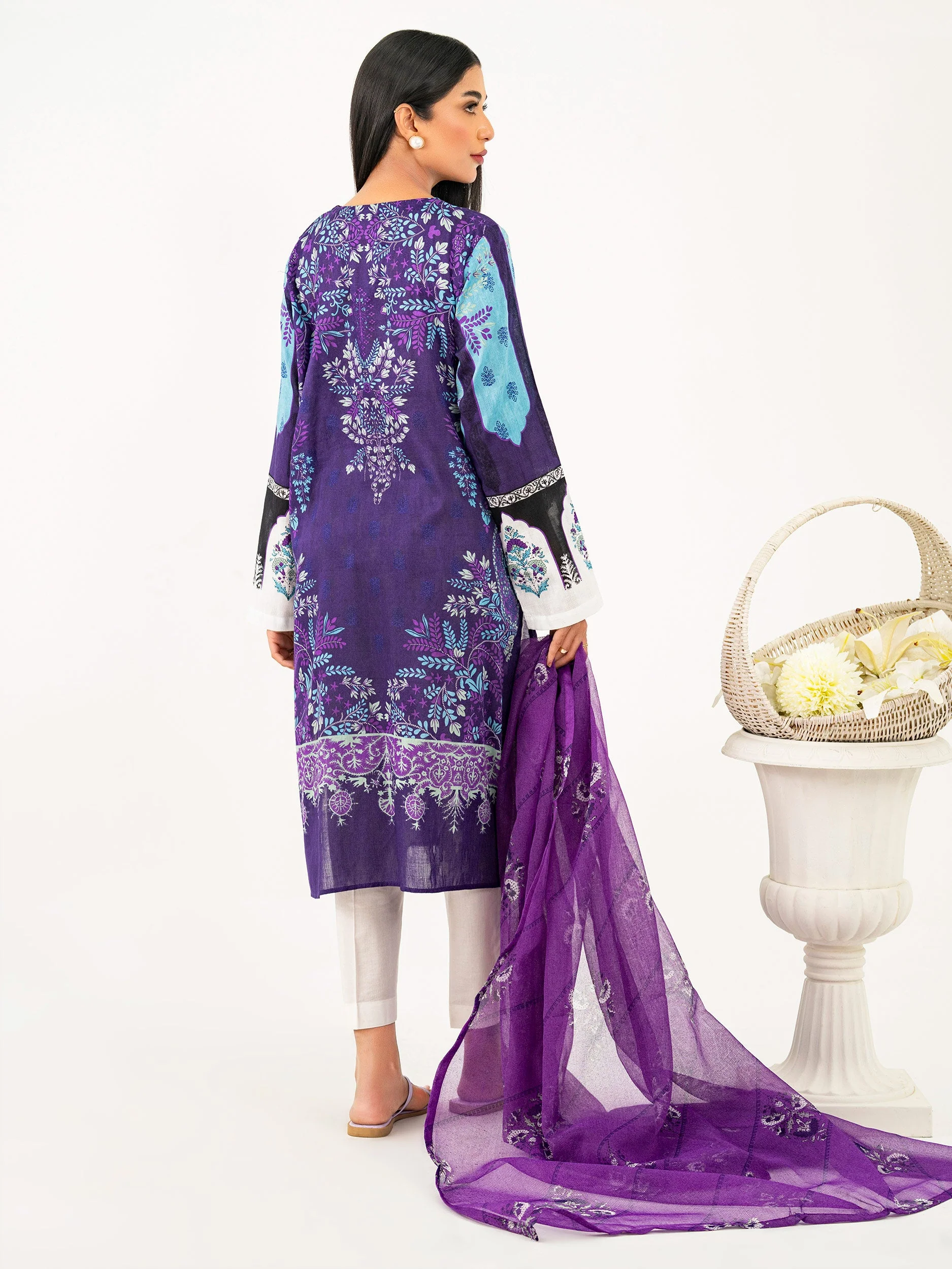 2 Piece Dobby Suit-Embroidered (Pret) - Image 4
