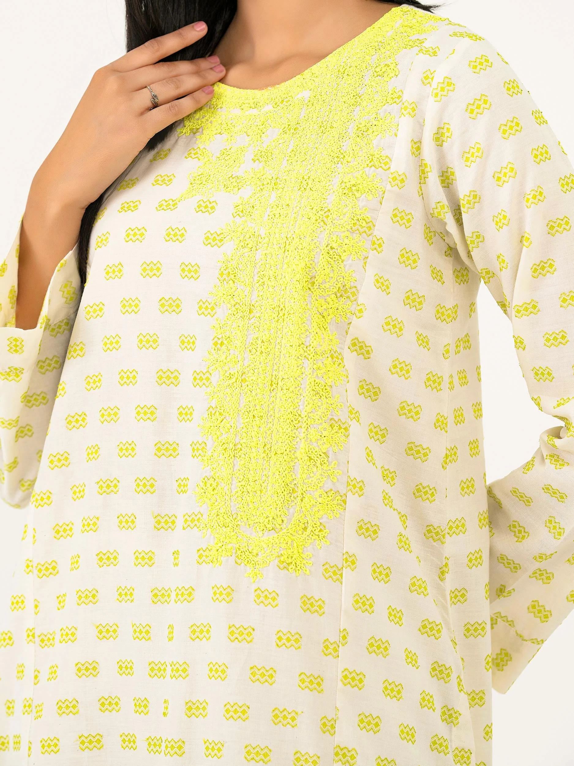 Jacquard Shirt-Embroidered (Pret) - Image 5