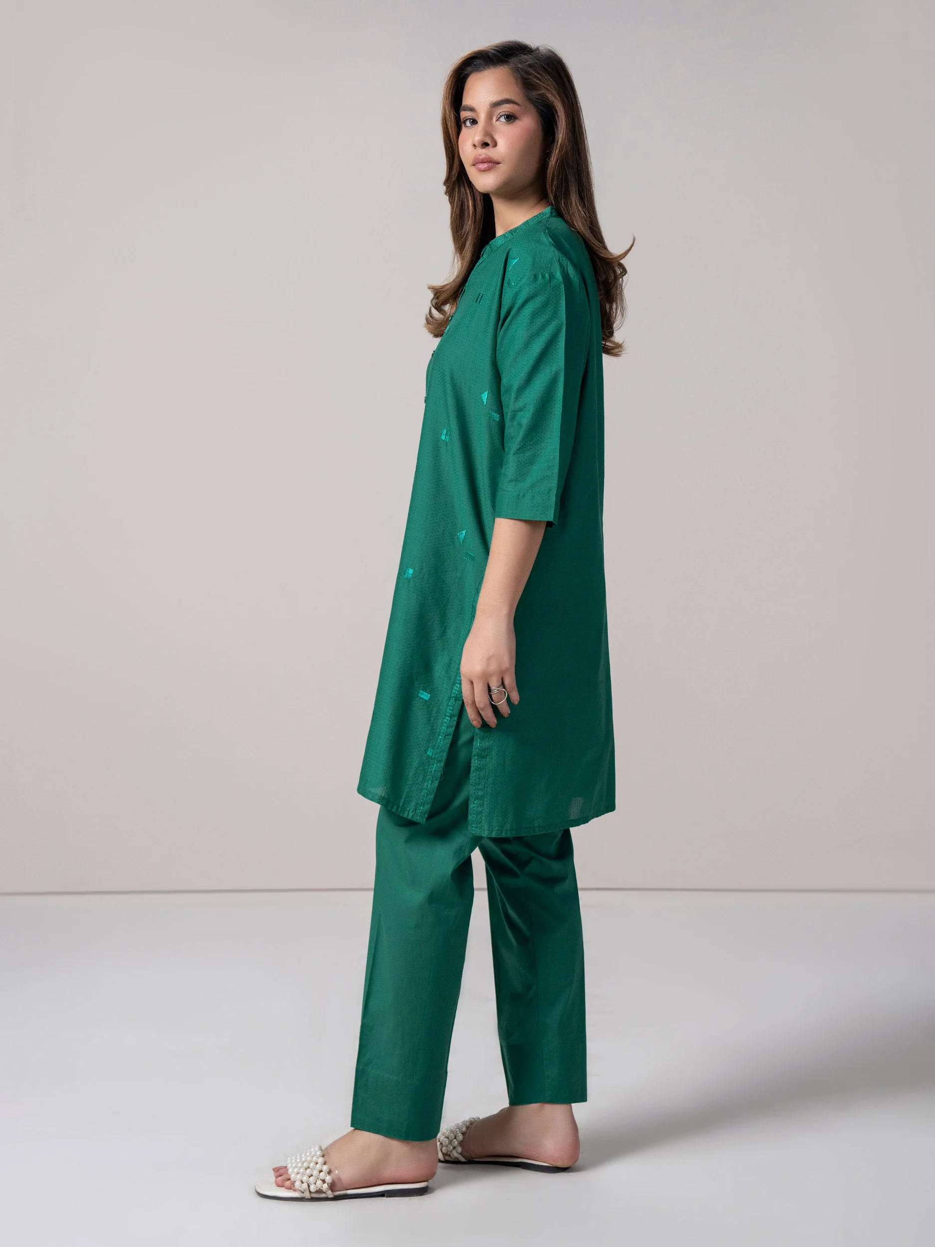 2 Piece Lawn Suit- Embroidered (Pret) - Image 3