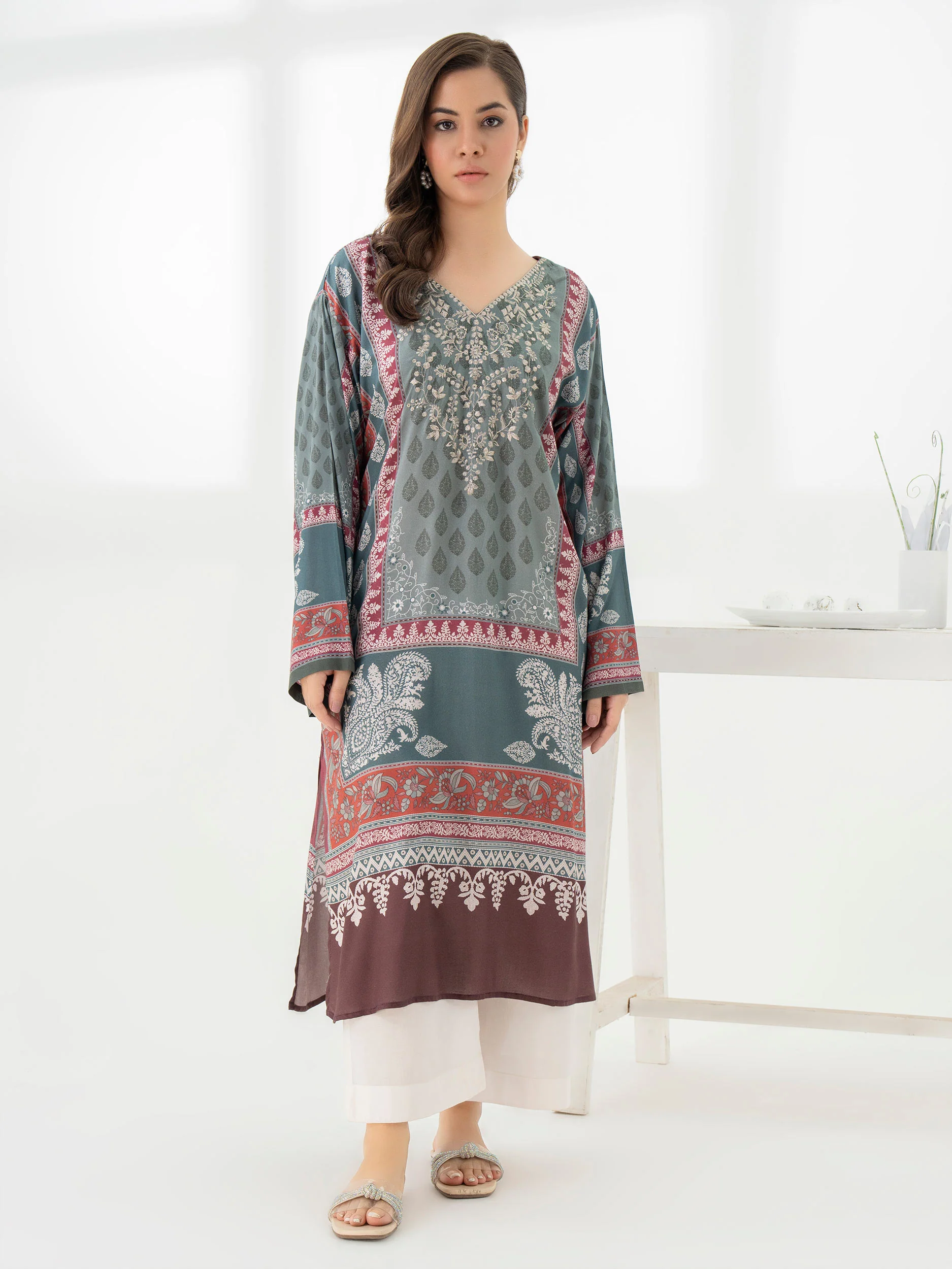 Viscose Shirt-Embroidered (Pret) - Image 2