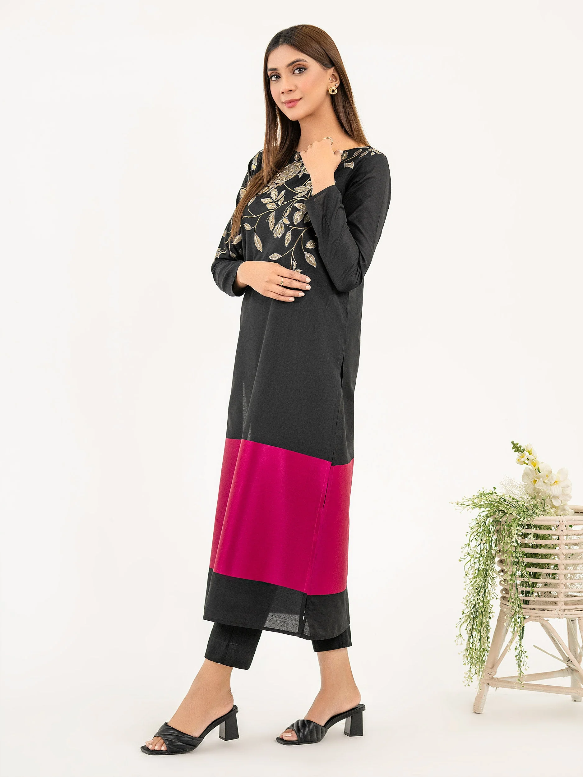 Jacquard Shirt-Embroidered(Pret) - Image 2