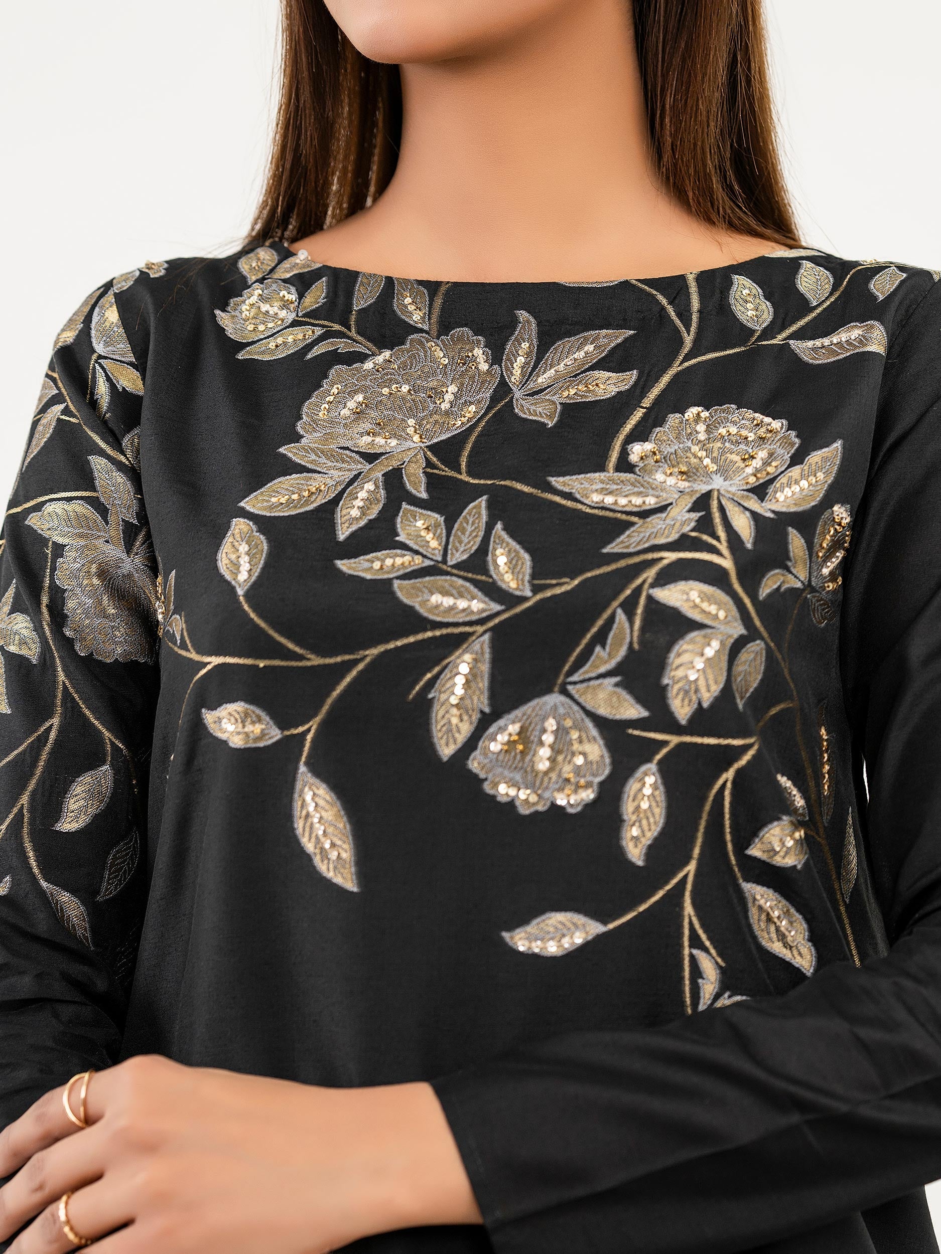 Jacquard Shirt-Embroidered(Pret) - Image 5