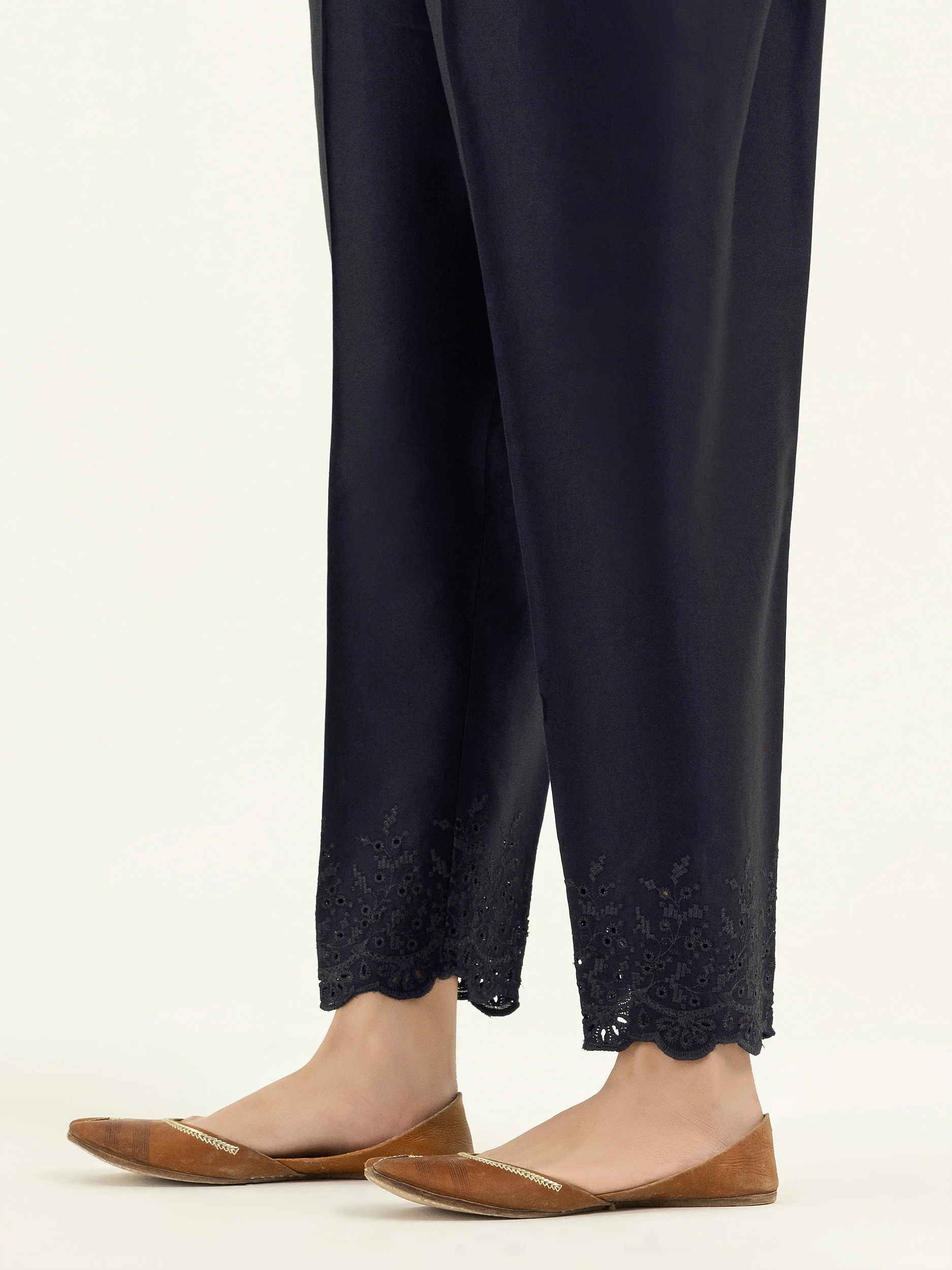 Satin Trousers-Embroidered (Pret) - Image 3
