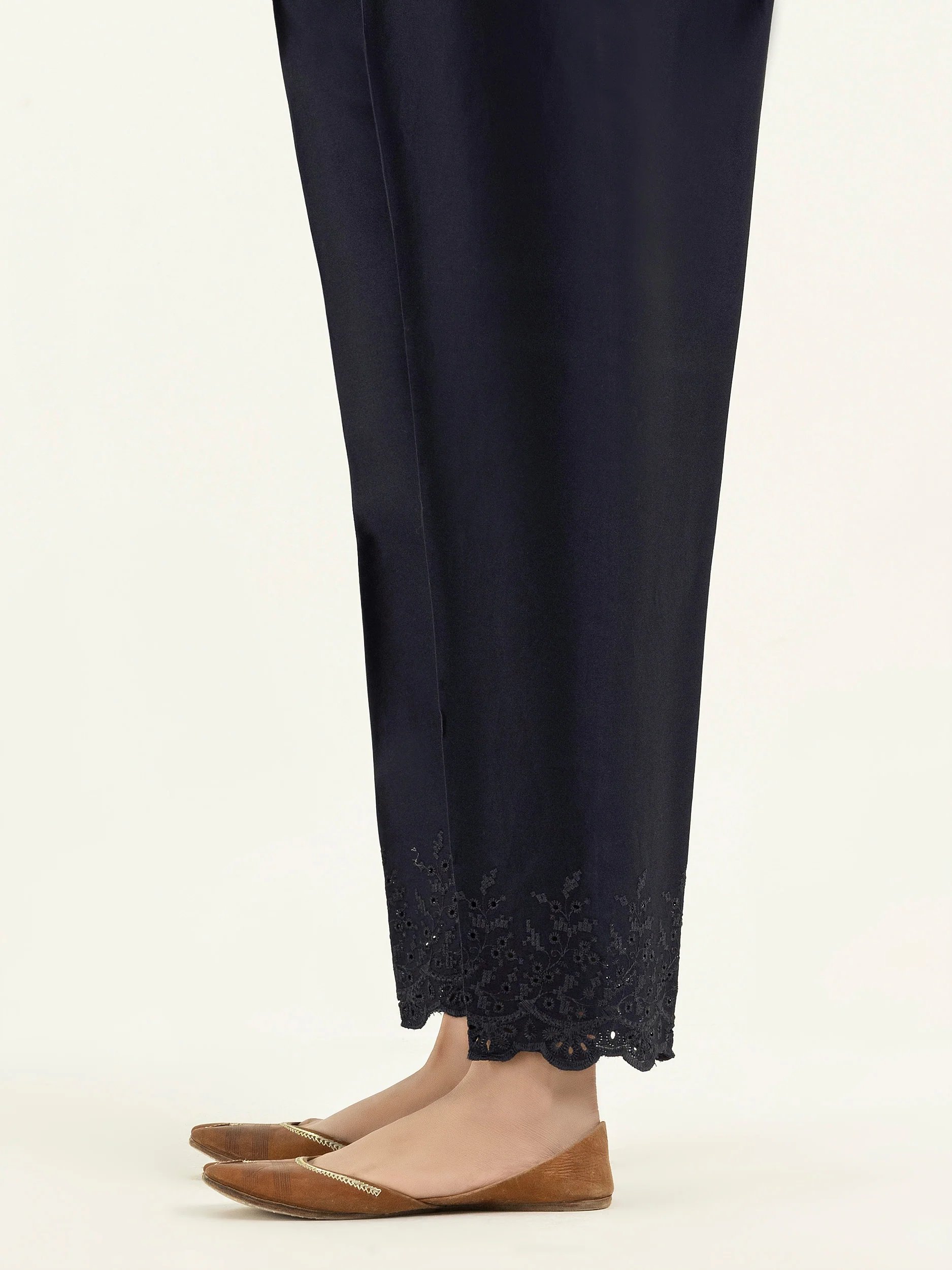 Satin Trousers-Embroidered (Pret) - Image 4
