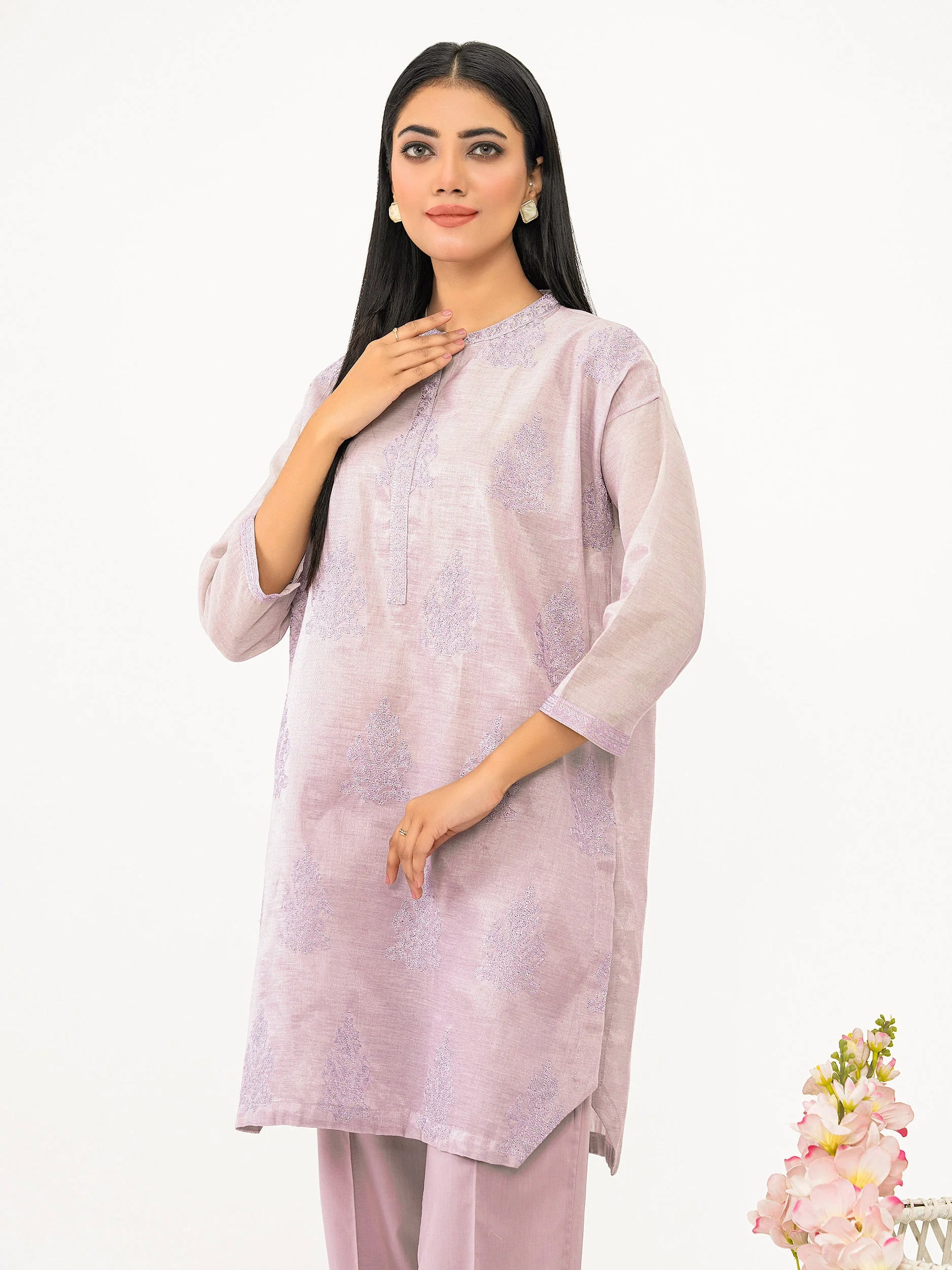 2 Piece Lawn Suit-Embroidered (Pret) - Image 3