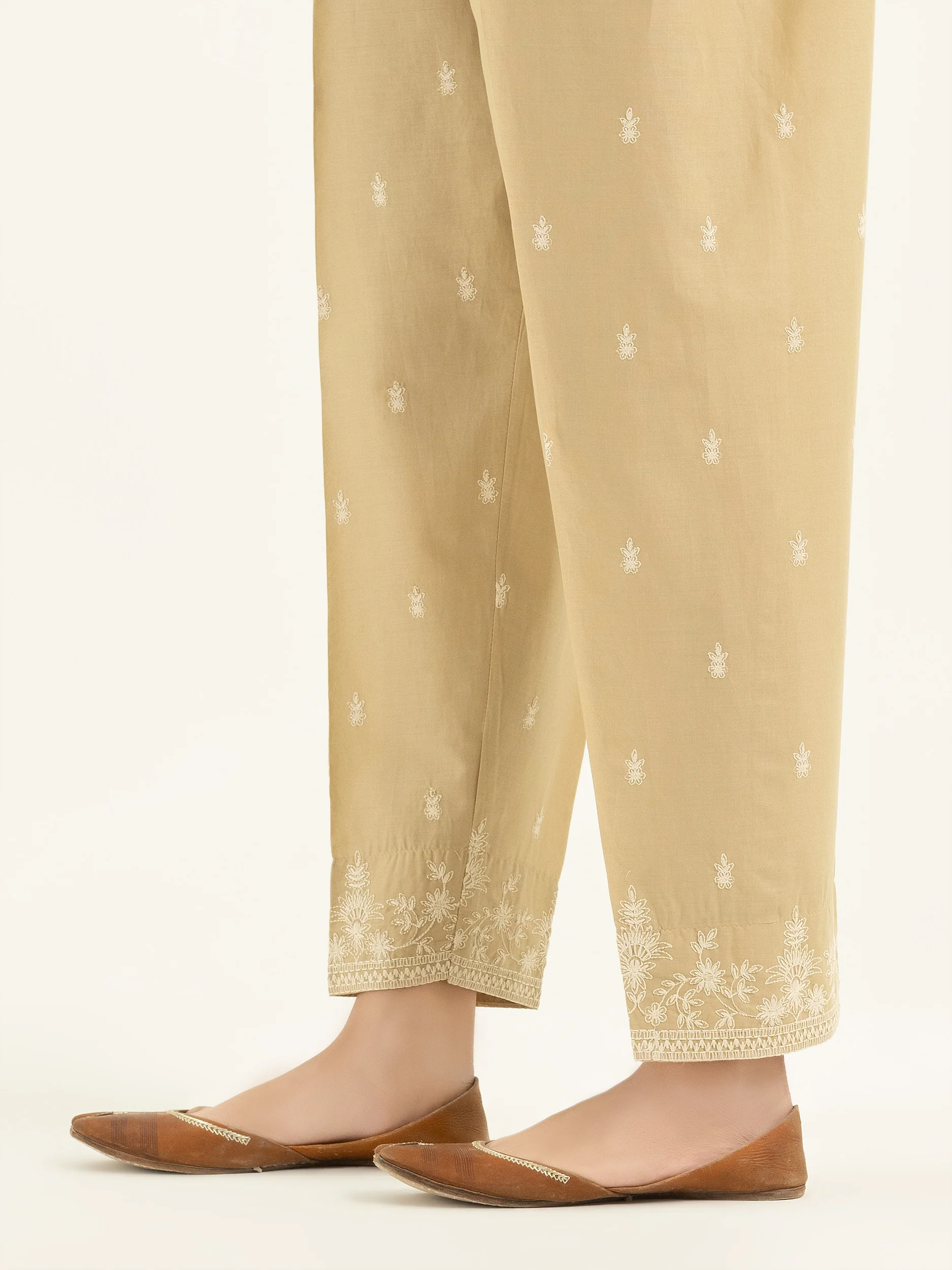Cambric Trousers-Embroidered (Pret) - Image 3