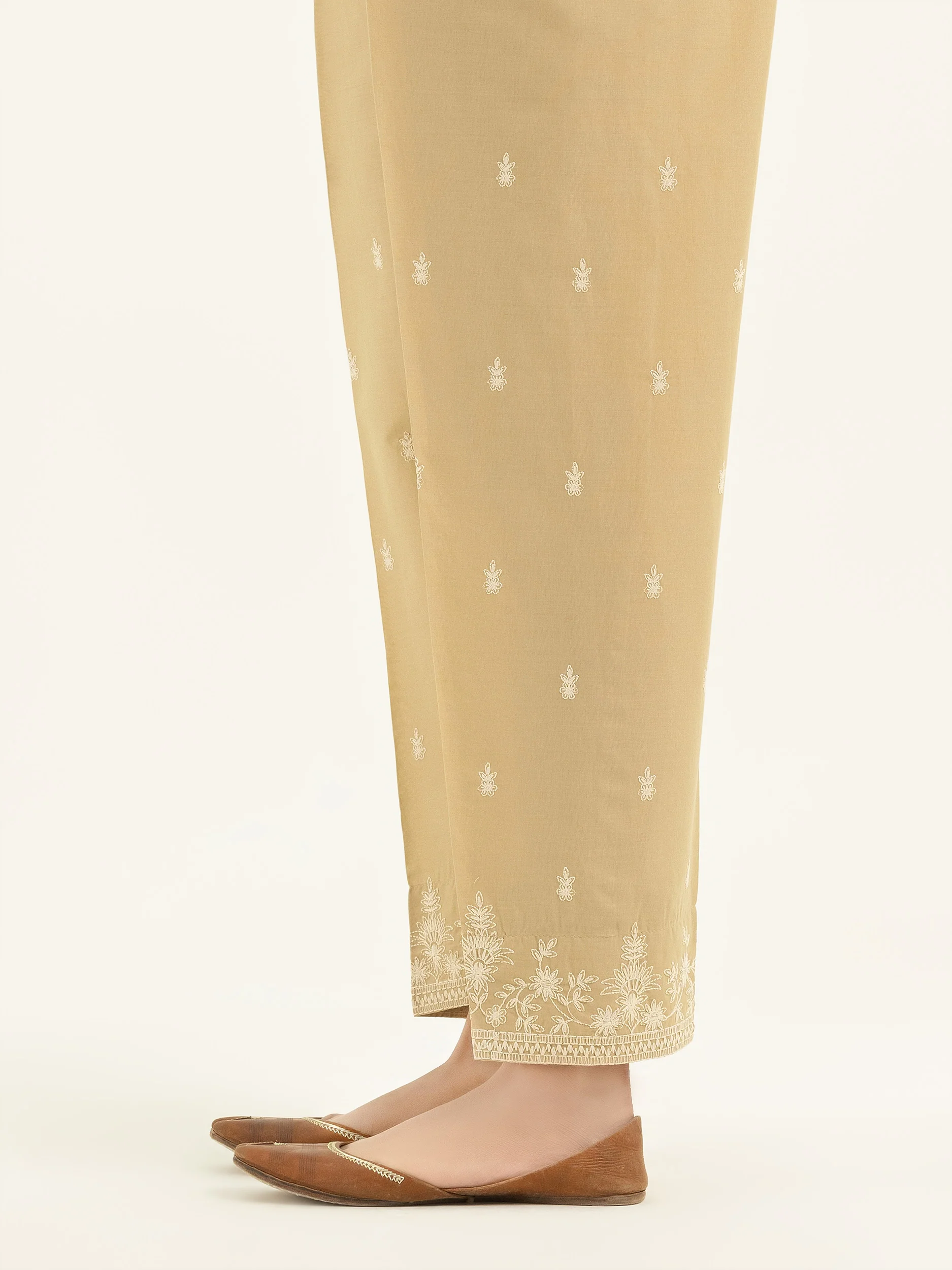 Cambric Trousers-Embroidered (Pret) - Image 4
