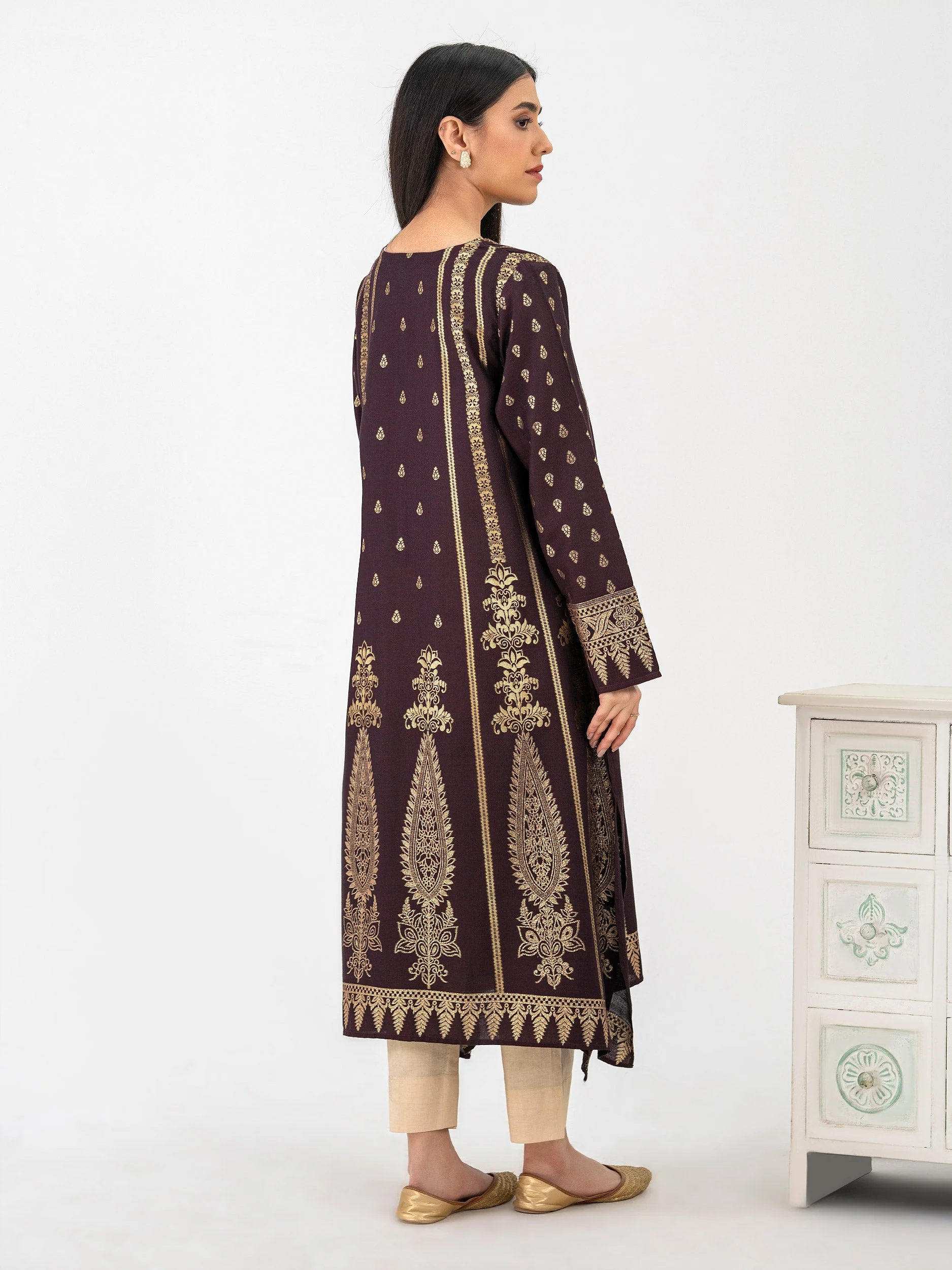 Jacquard Shirt-Embellished (Pret) - Image 5
