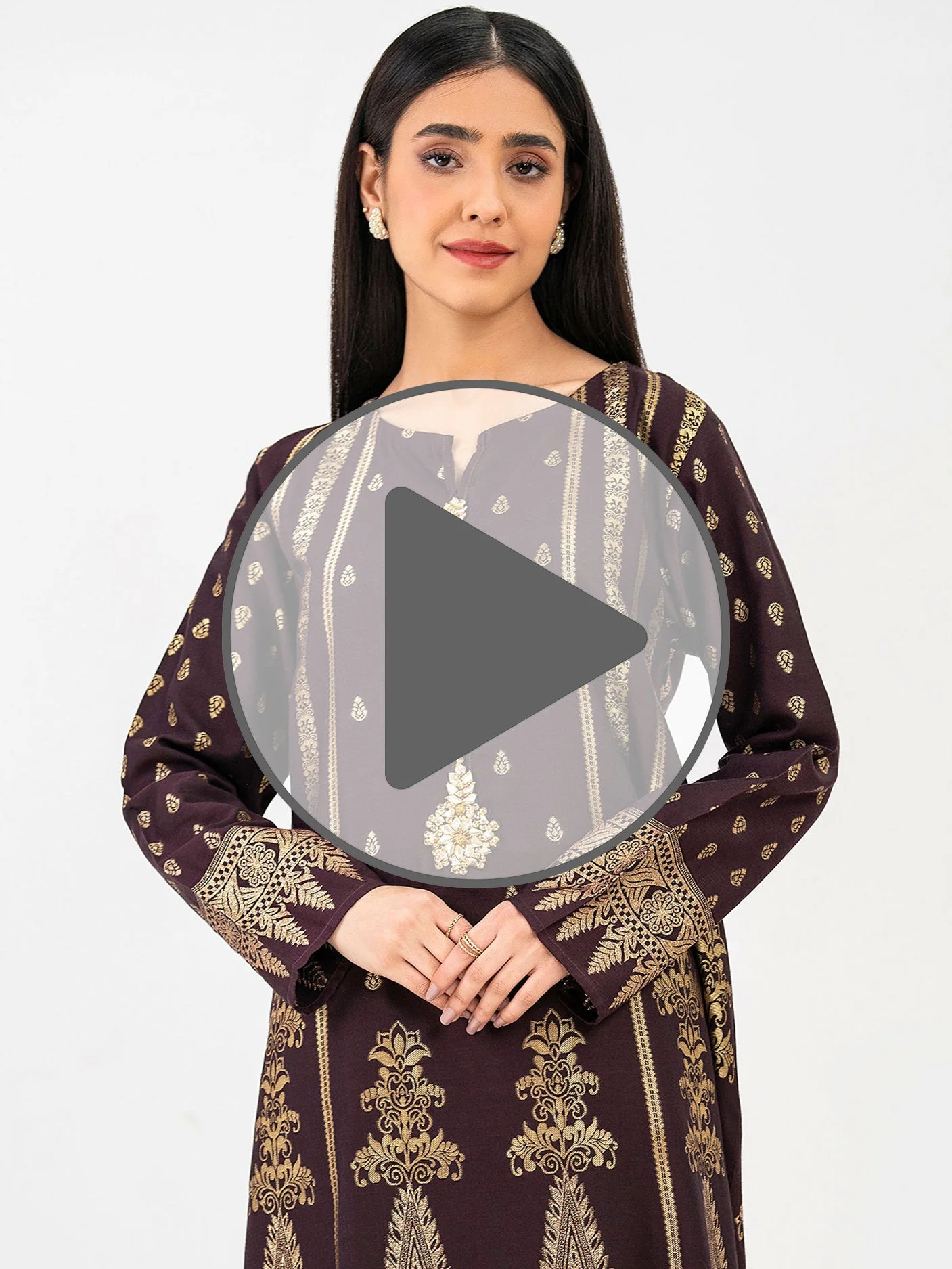 Jacquard Shirt-Embellished (Pret) - Image 8