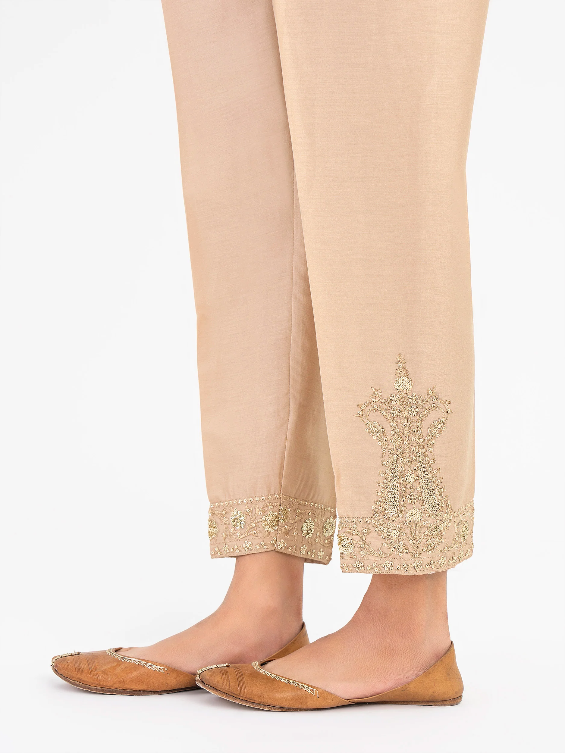 Satin Trouser-Embroidered (Pret) - Image 4