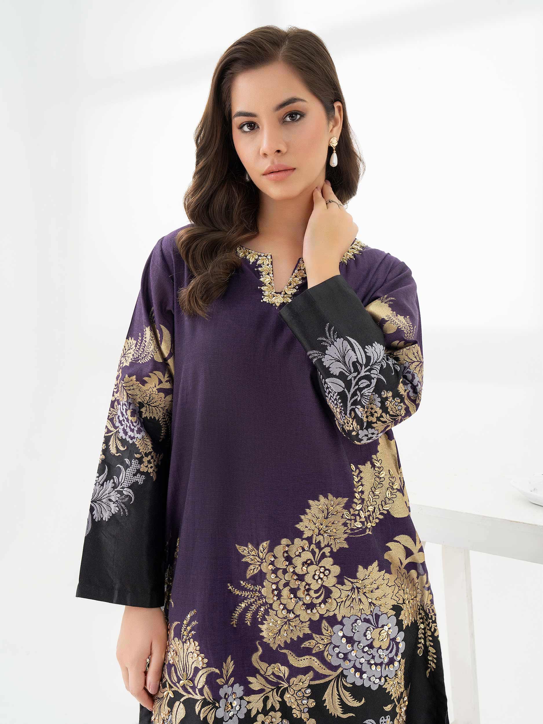 Jacquard Shirt-Embellished (Pret) - Image 3