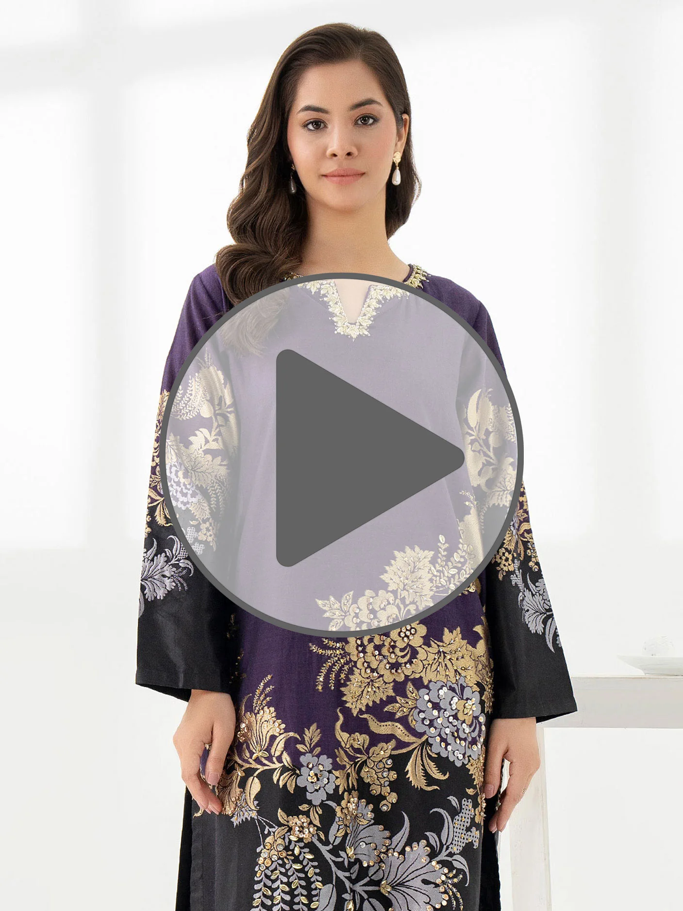 Jacquard Shirt-Embellished (Pret) - Image 8