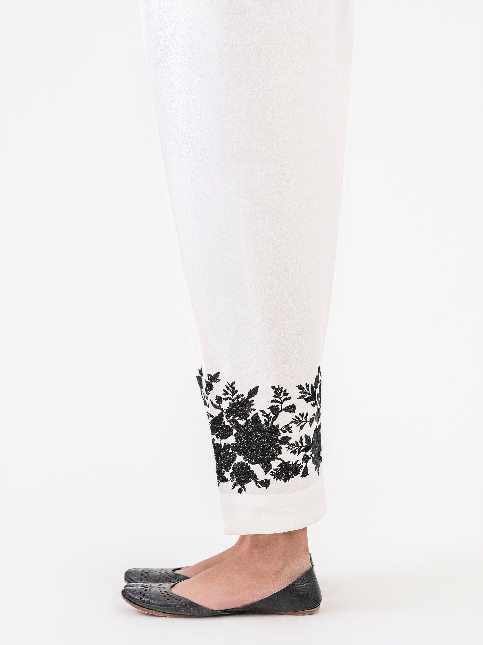 Crepe Trouser-Embroidered (Pret) - Image 4