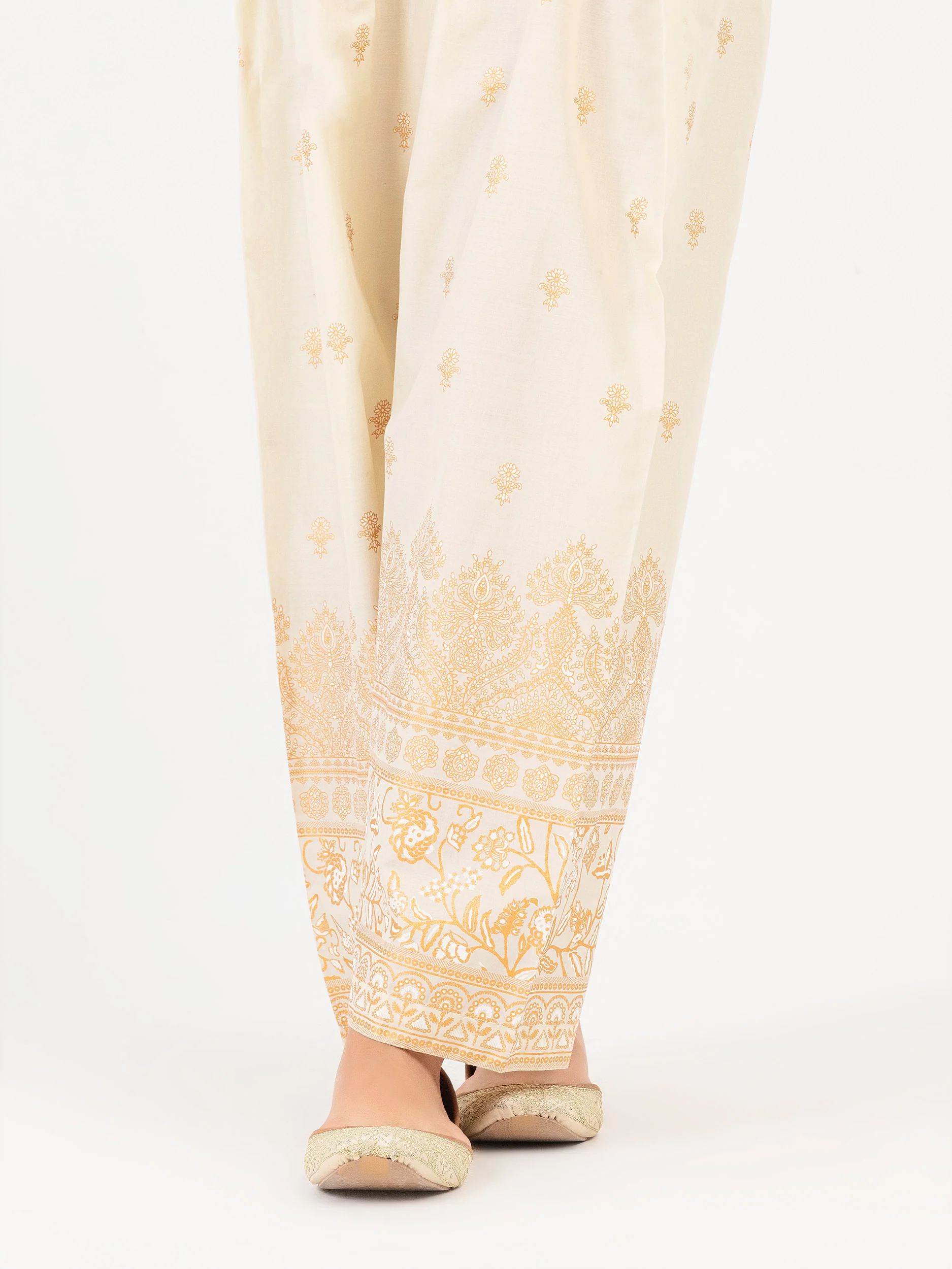 Cambric Shalwar-Paste Print (Pret) - Image 2