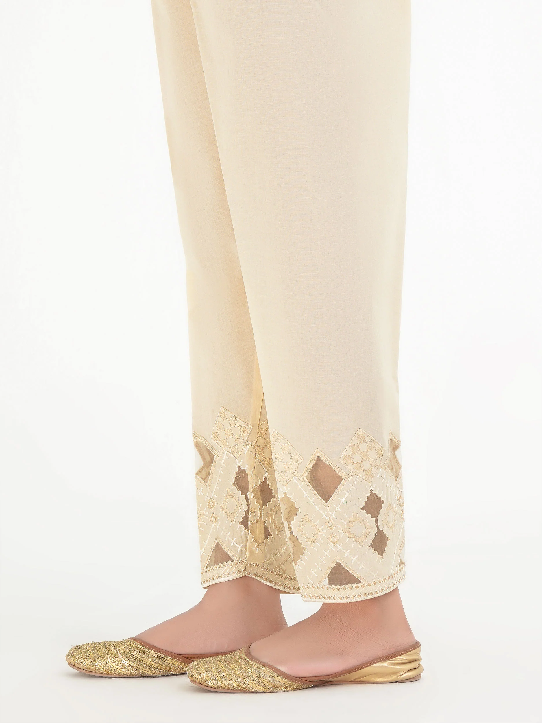 Cambric Trouser-Embroidered (Pret) - Image 3