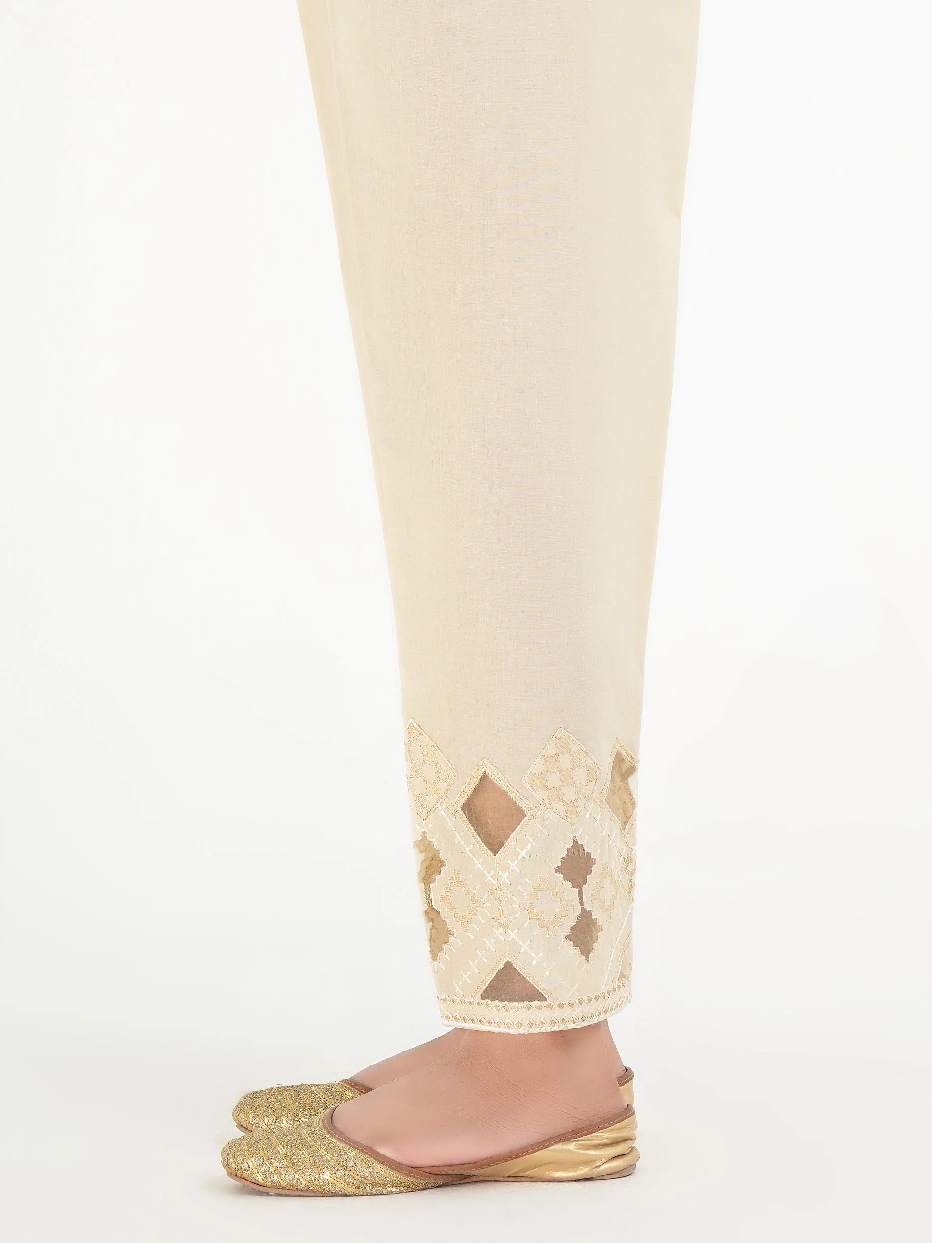 Cambric Trouser-Embroidered (Pret) - Image 4