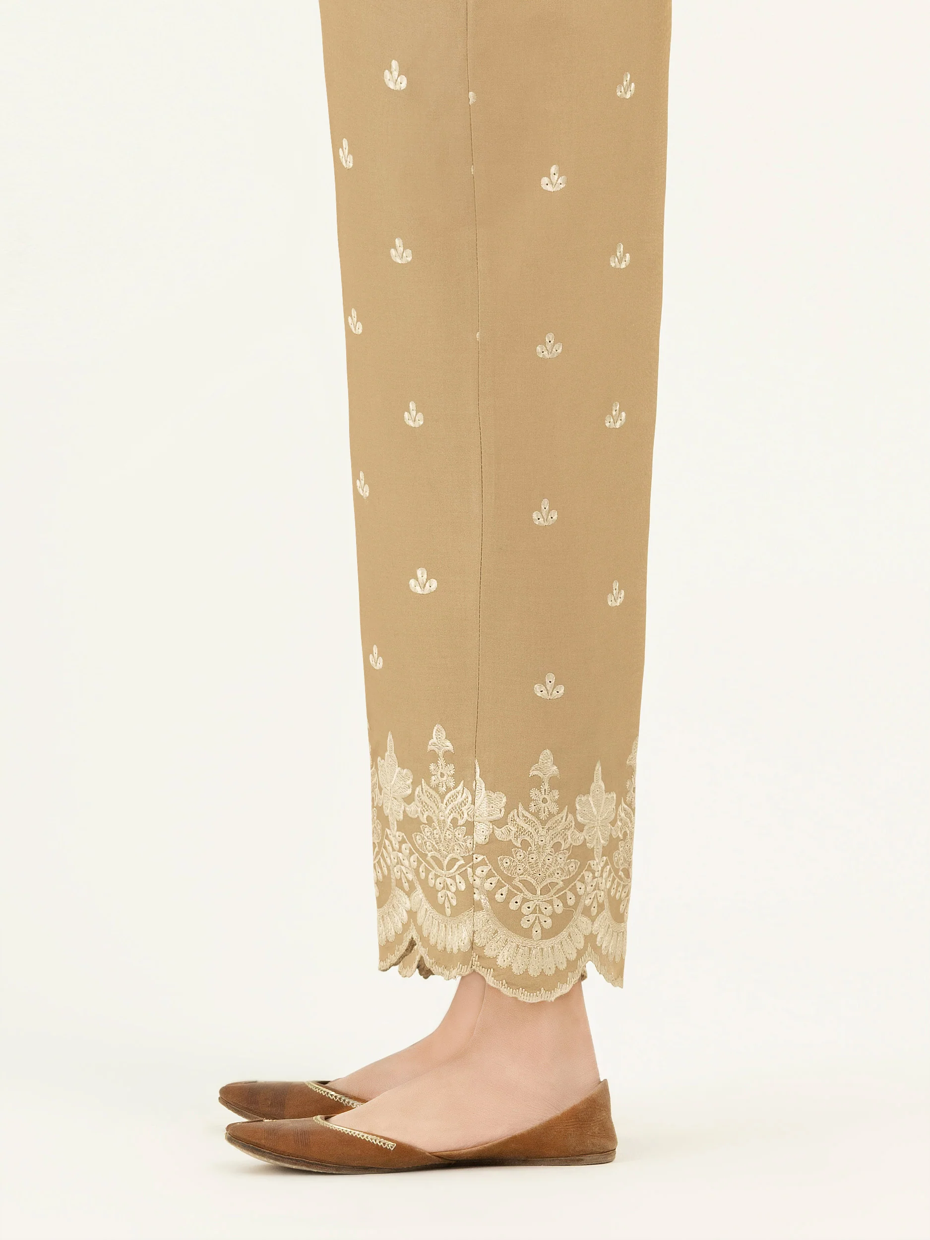 Cambric Trousers-Embroidered (Pret) - Image 2