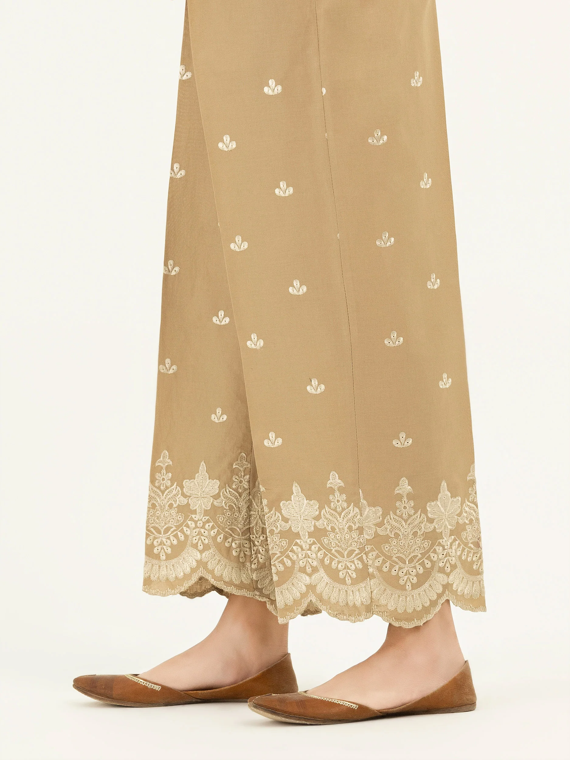 Cambric Trousers-Embroidered (Pret) - Image 3