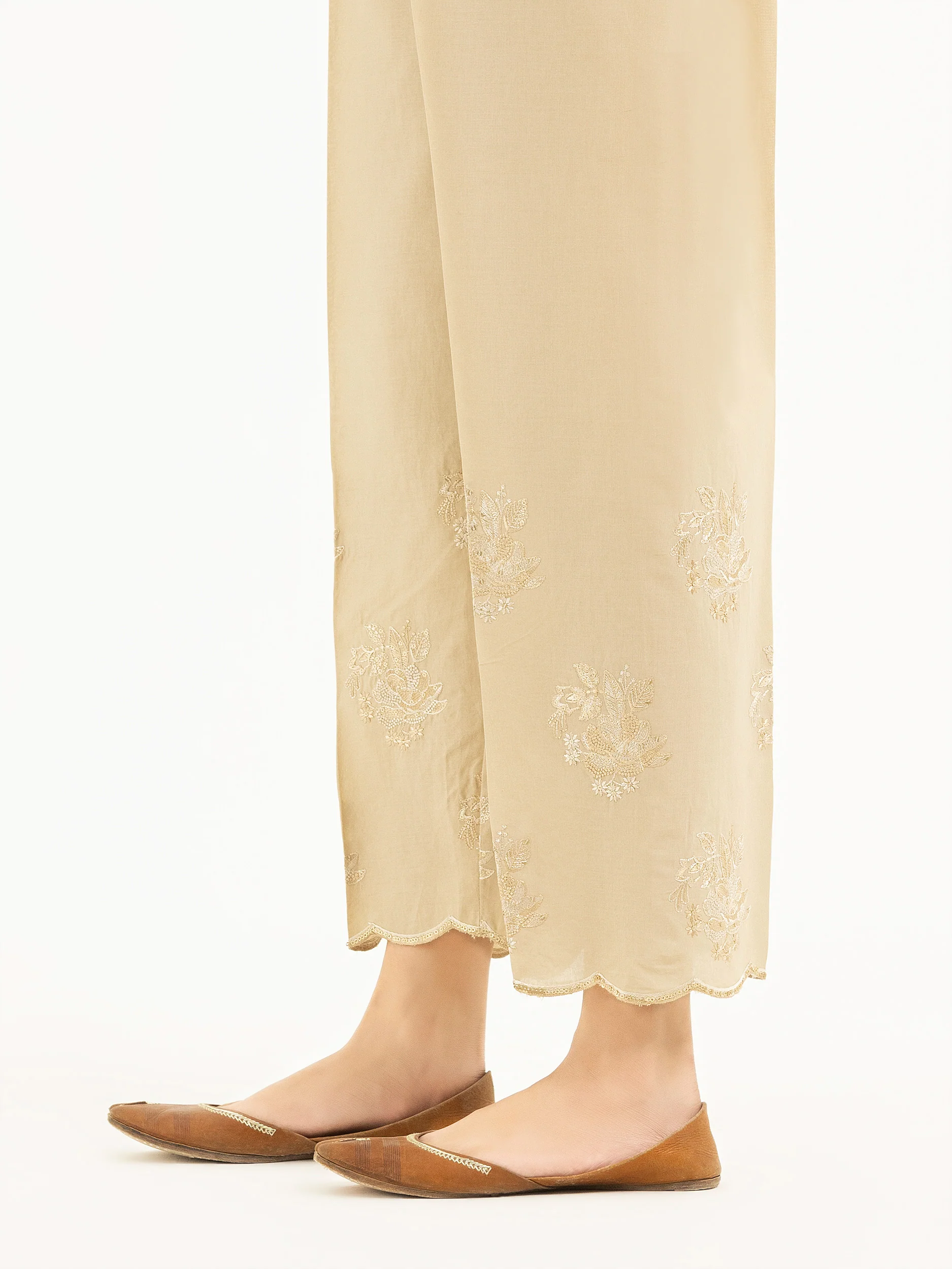 Cambric Trousers-Embroidered (Pret) - Image 3