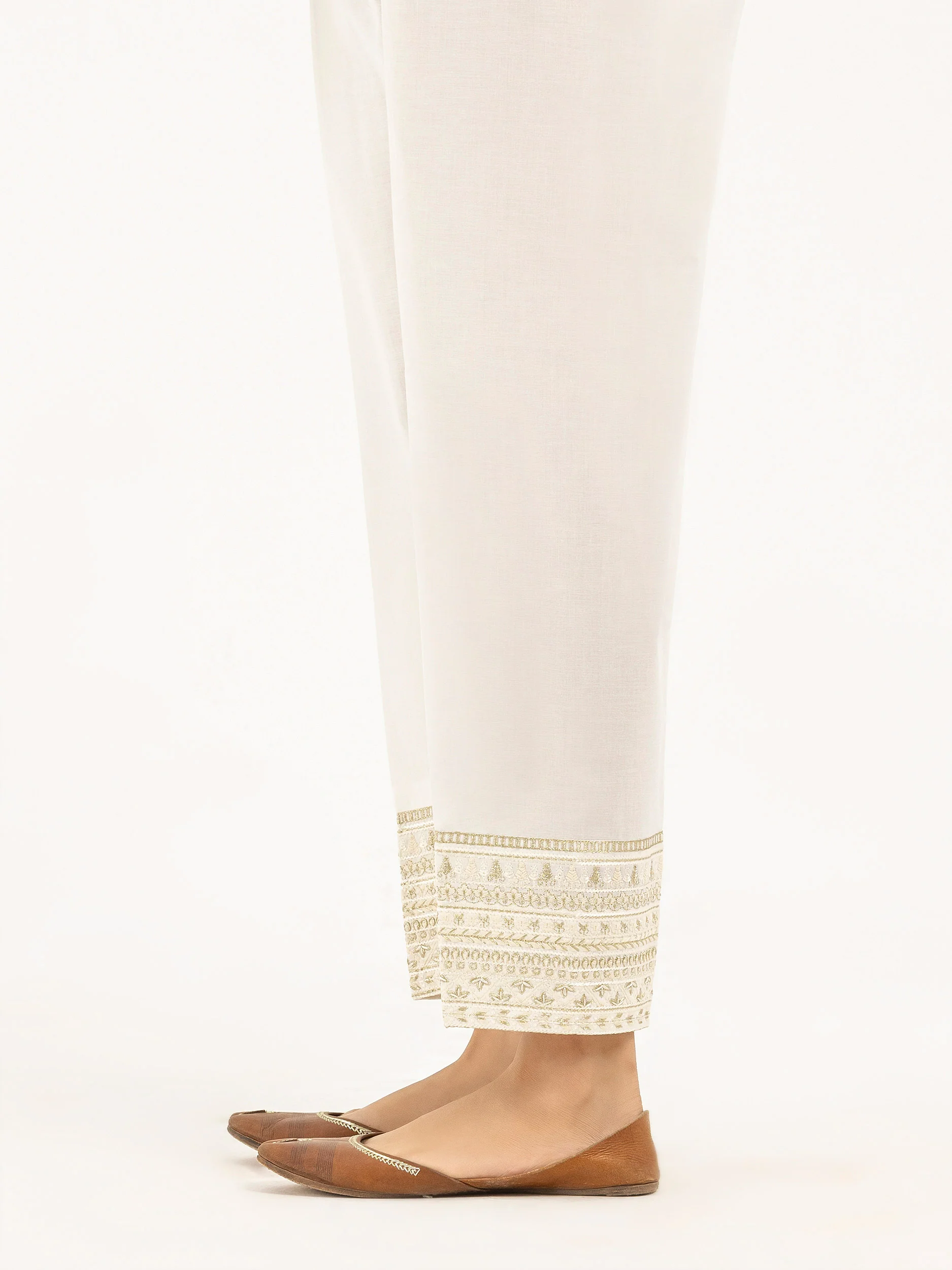 Cambric Trousers-Embroidered (Pret) - Image 3