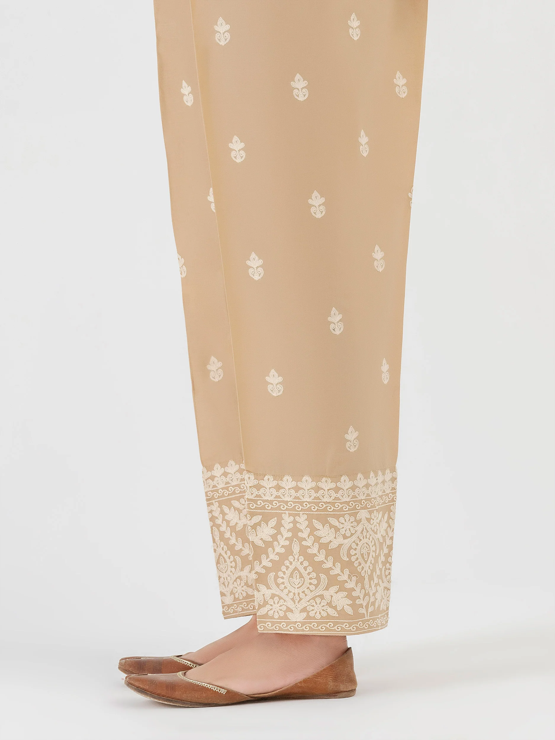 Cambric Trouser-Embroidered  (Pret) - Image 3