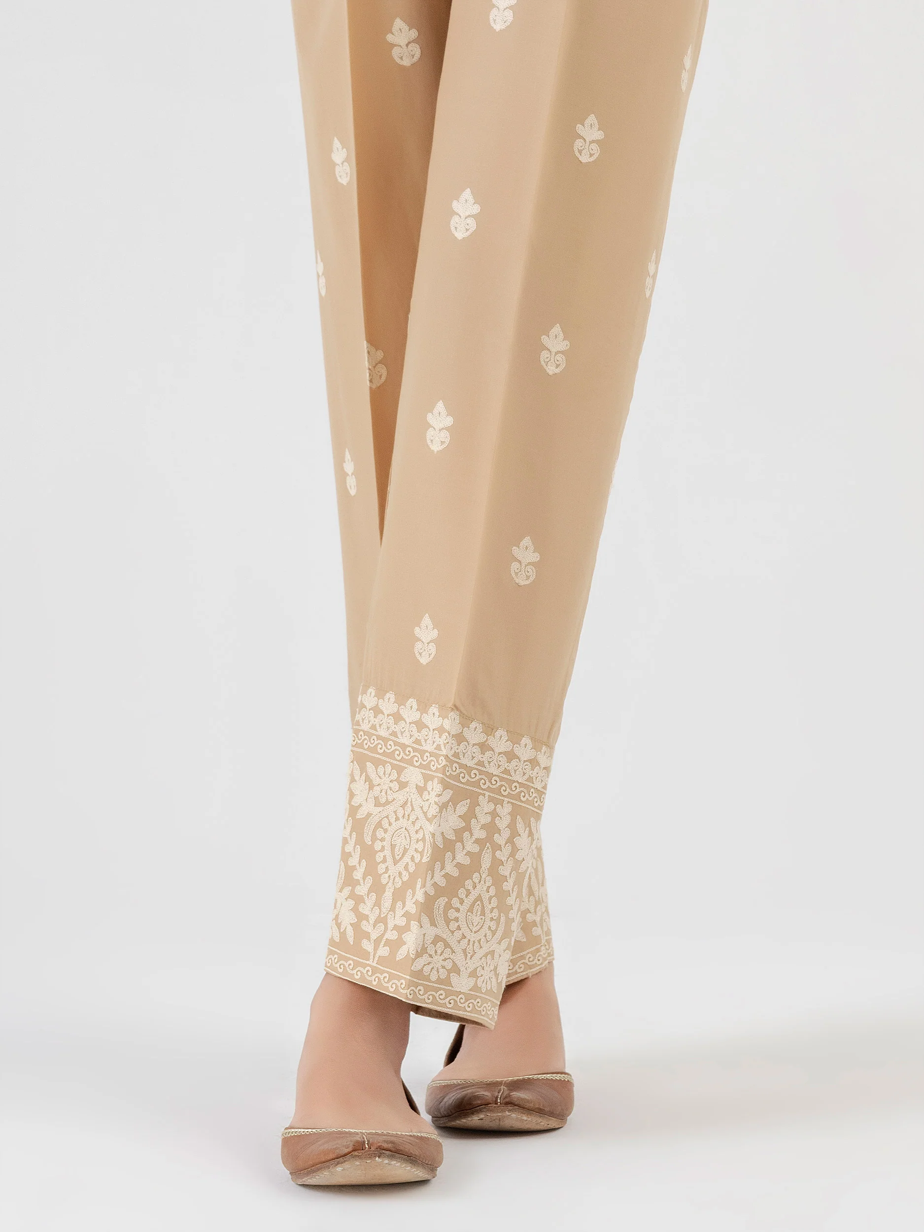 Cambric Trouser-Embroidered  (Pret) - Image 4