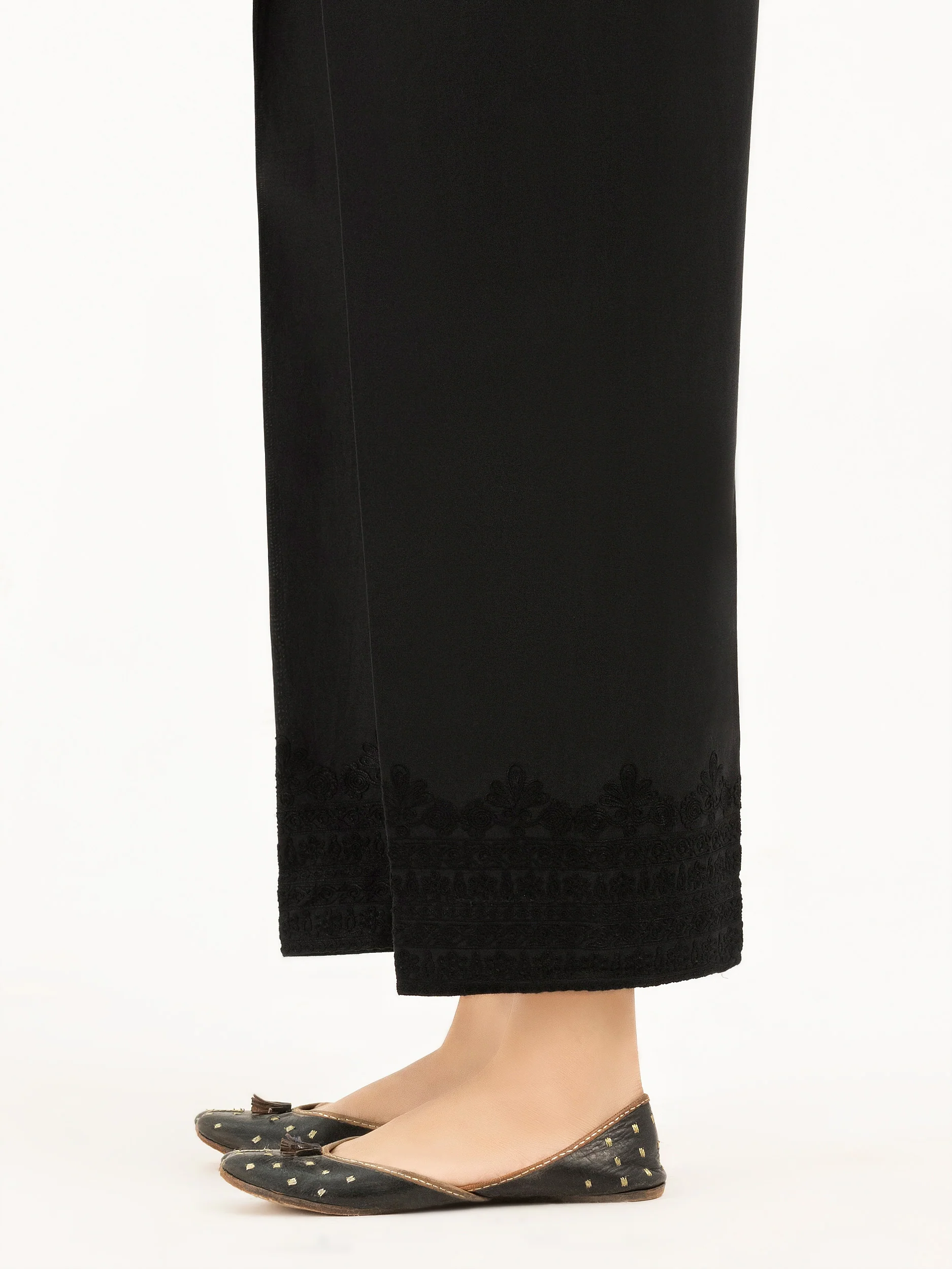 Cambric Trousers-Embroidered (Pret) - Image 4