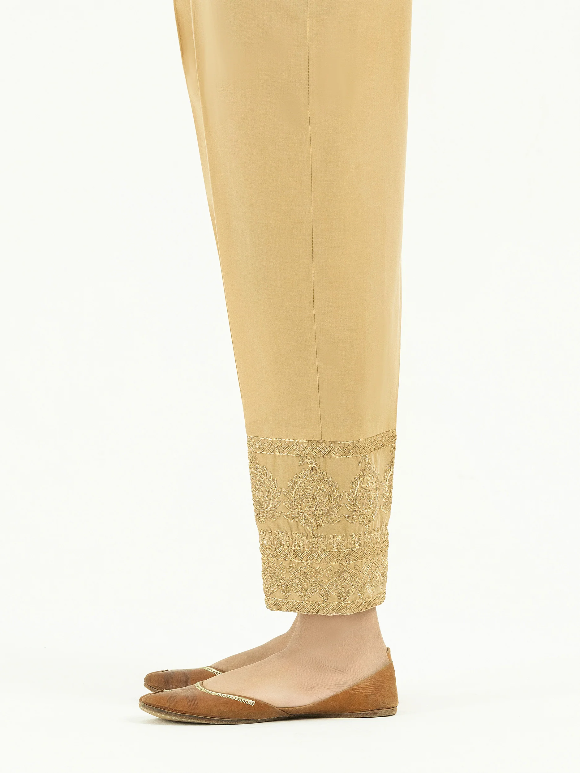 Cambric Trousers-Embroidered (Pret) - Image 3