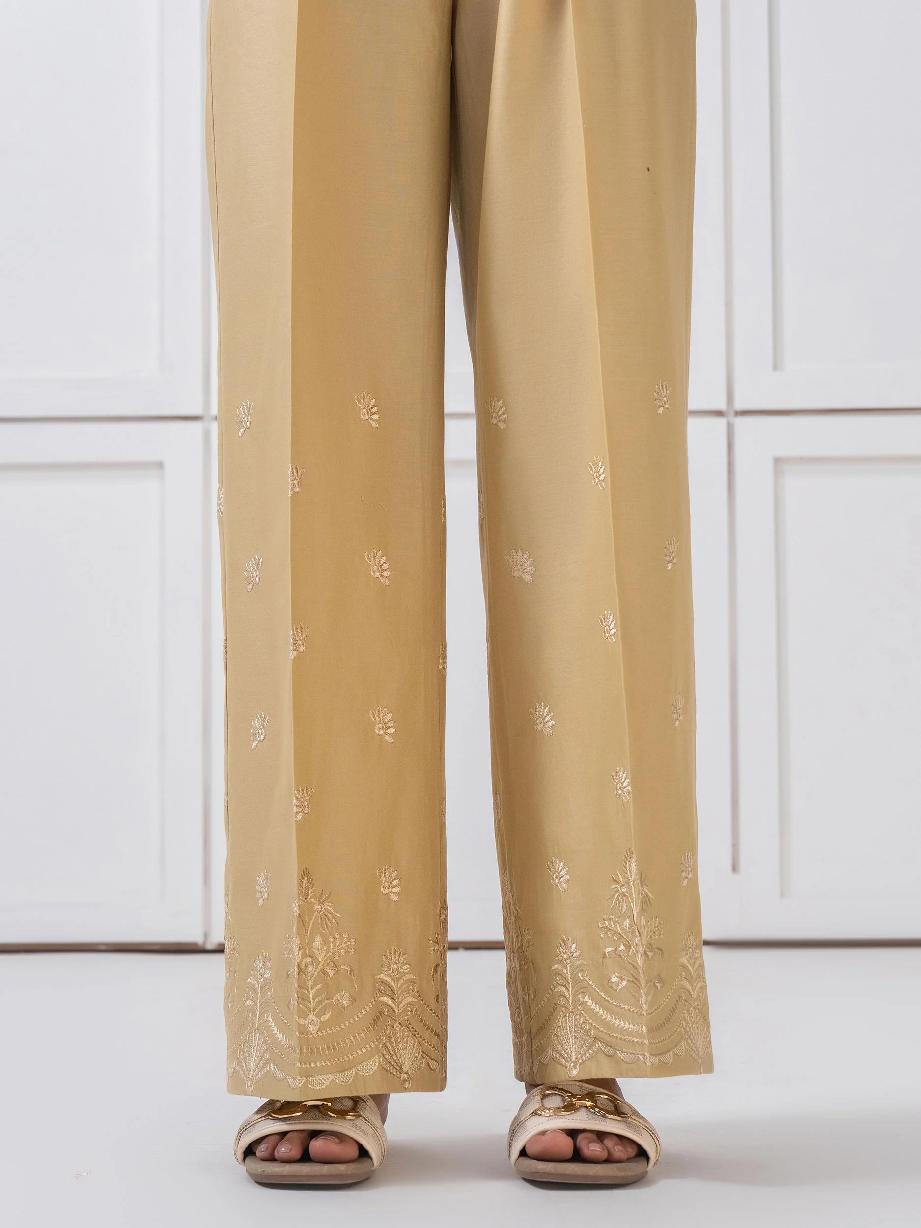 Cambric Trouser-Embroidered (Pret) - Image 3