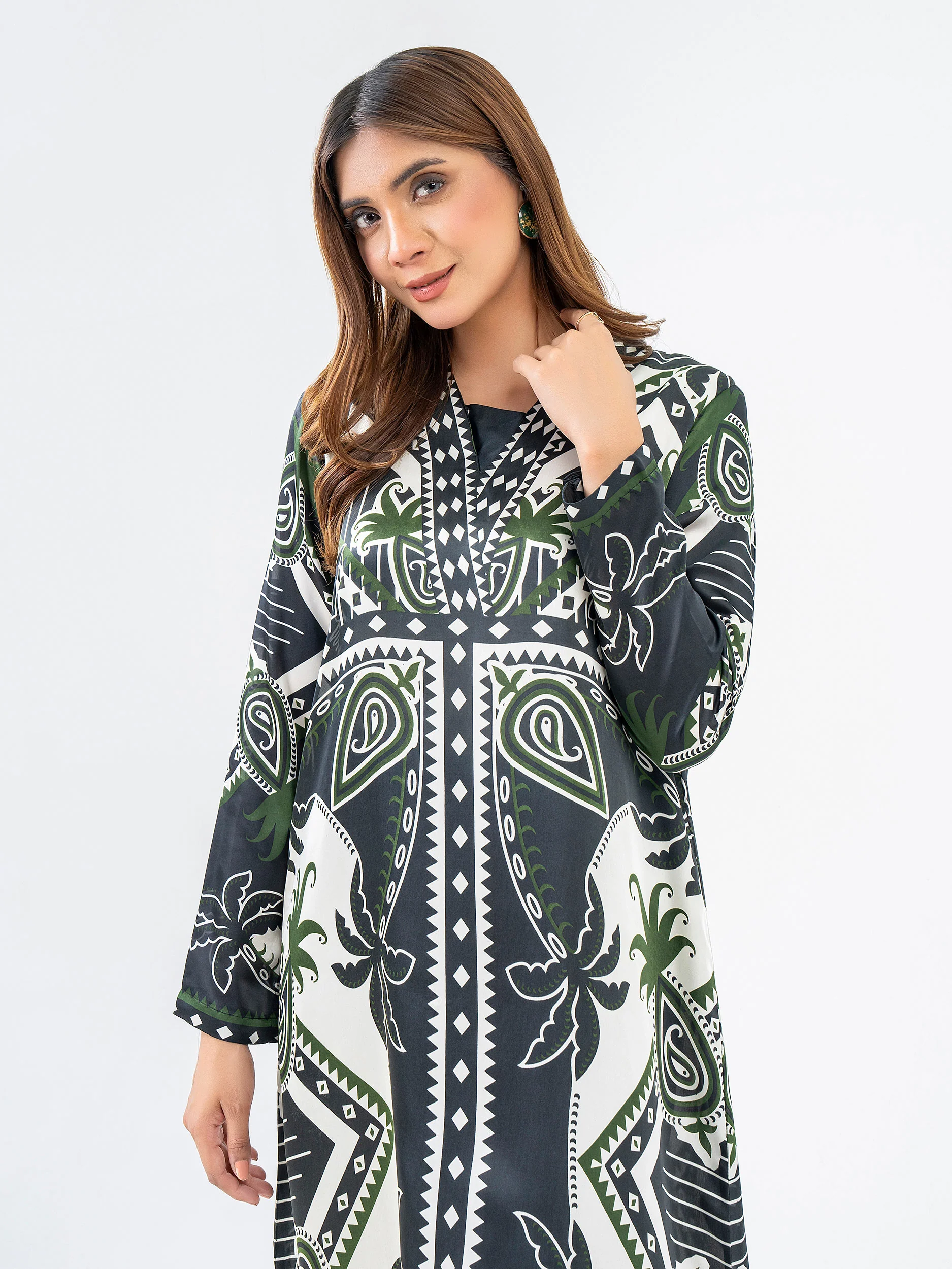 Silk Shirt-Printed (Pret) - Image 4