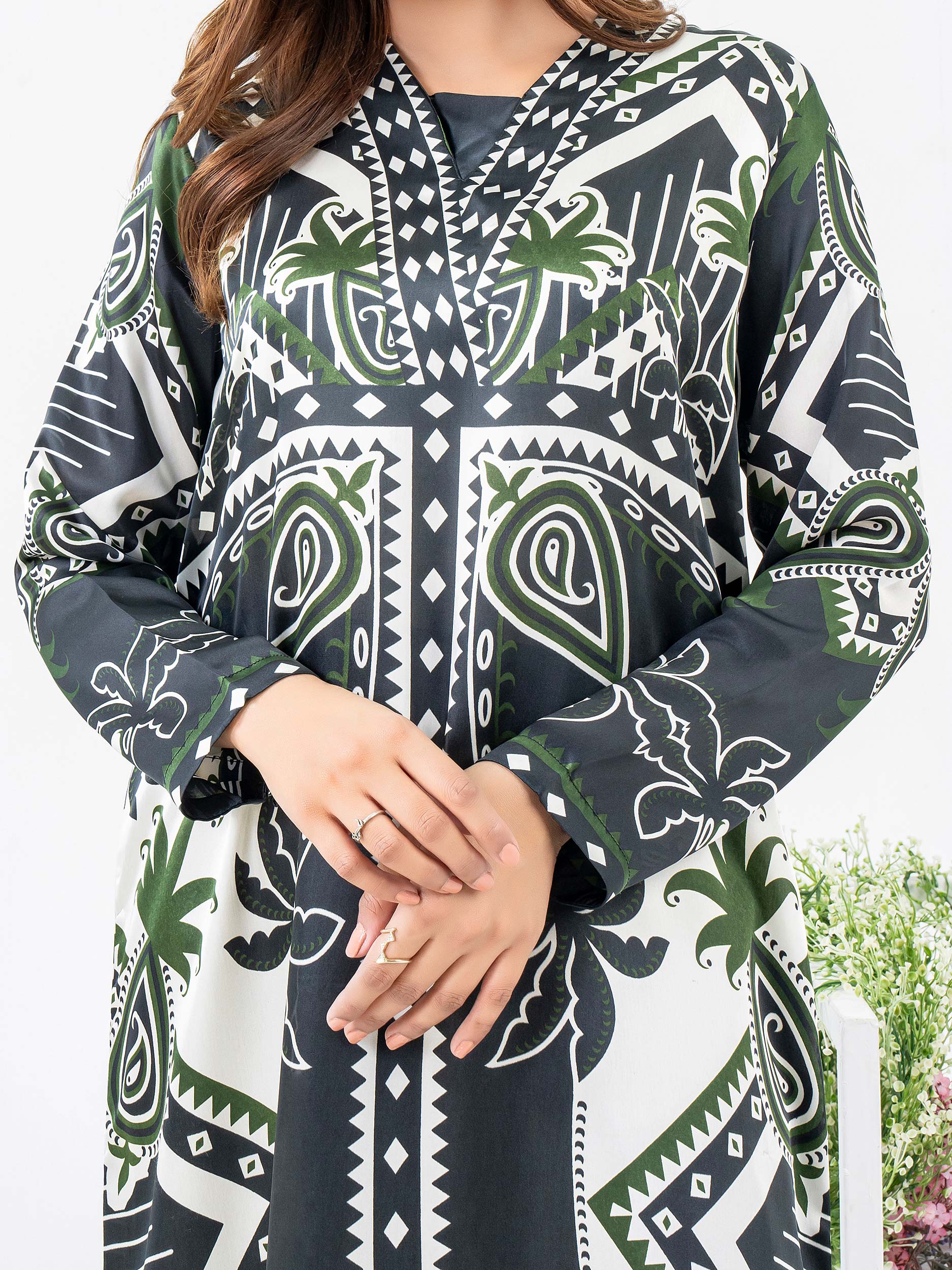Silk Shirt-Printed (Pret) - Image 6