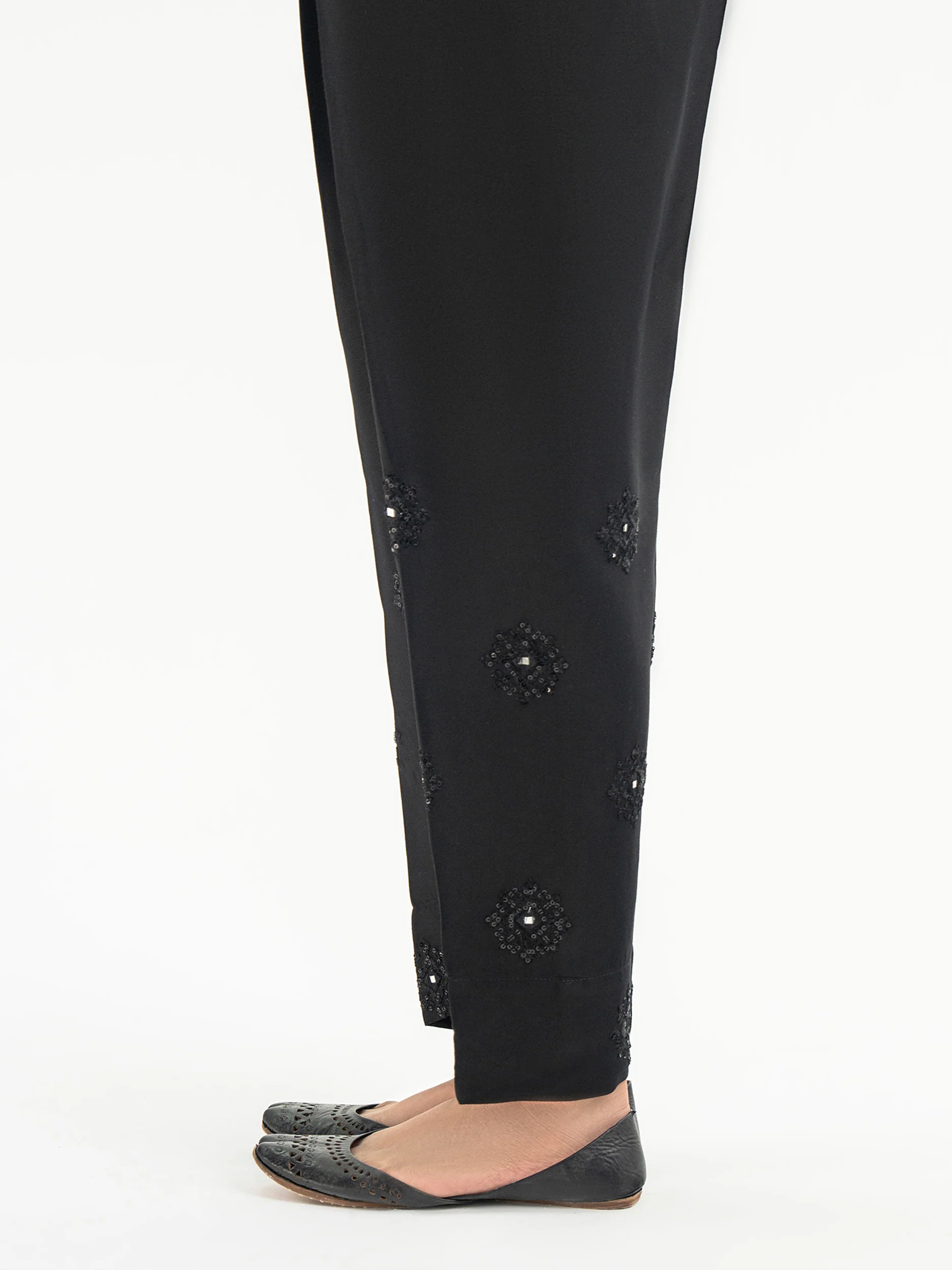 Crepe Trouser-Embroidered (Pret) - Image 4