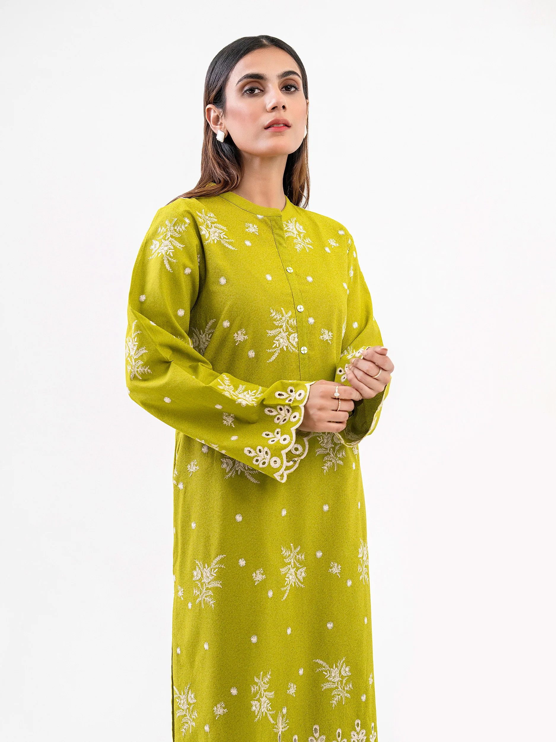 Karandi Shirt-Embroidered (Pret) - Image 2