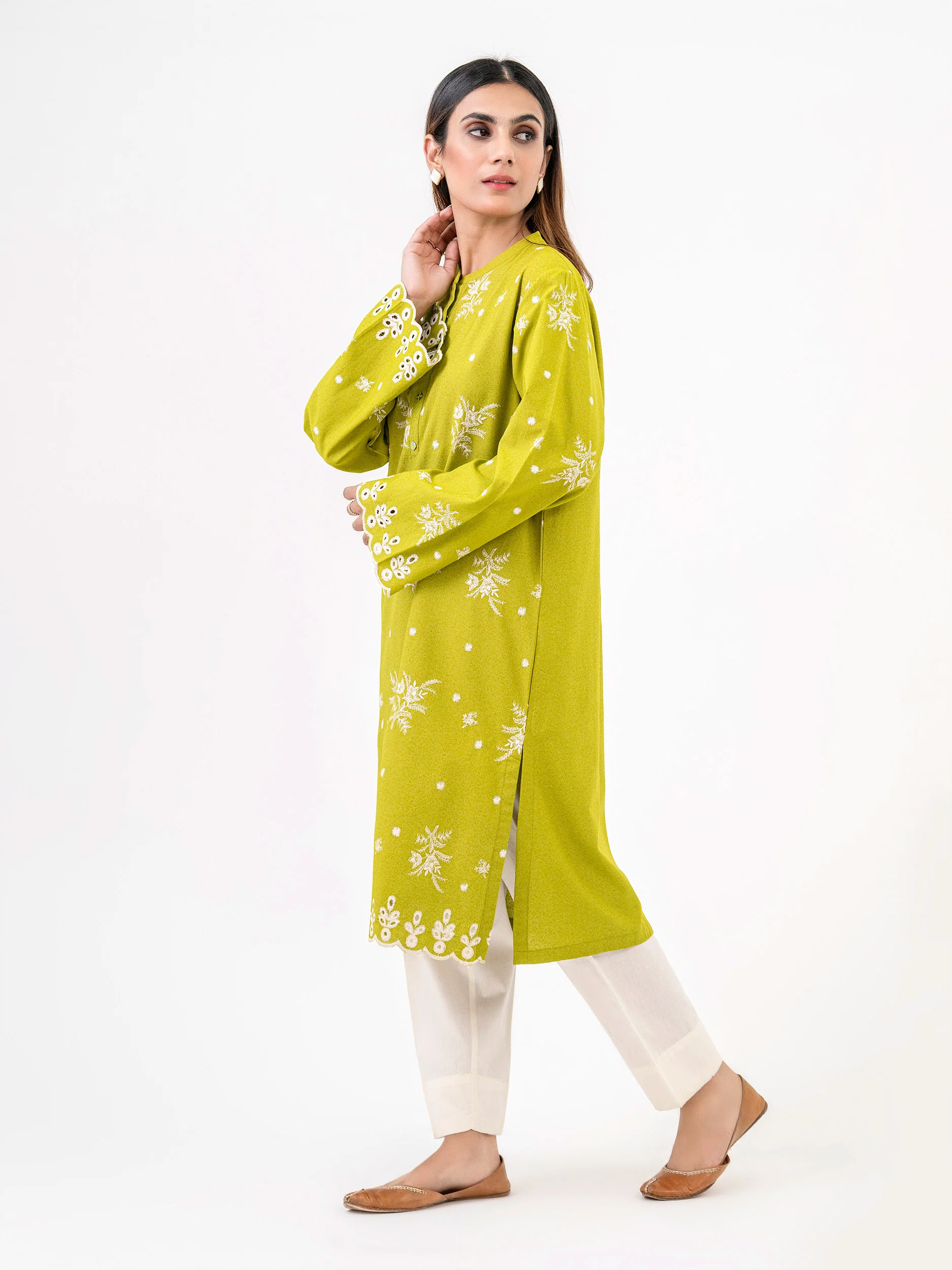 Karandi Shirt-Embroidered (Pret) - Image 3