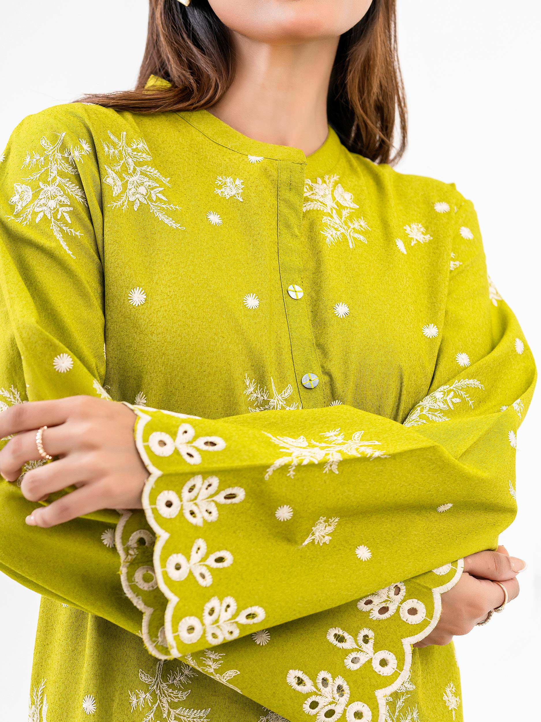 Karandi Shirt-Embroidered (Pret) - Image 5