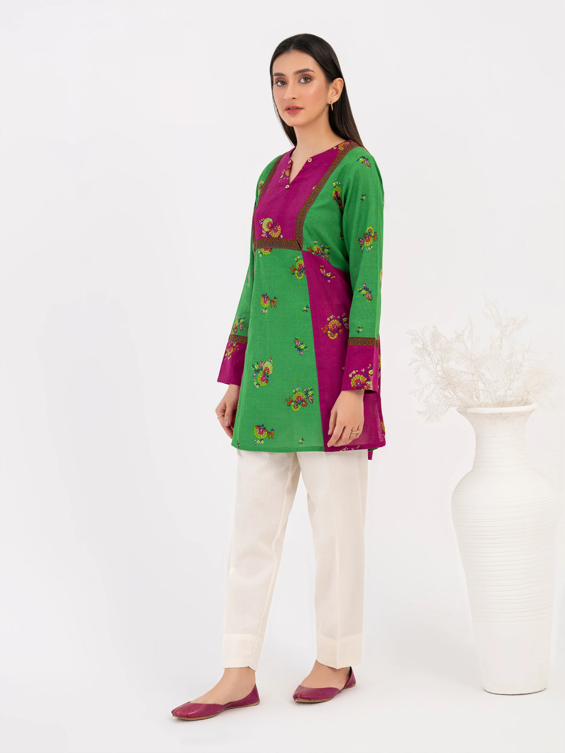Khaddar Kurti-Printed (Pret) - Image 3