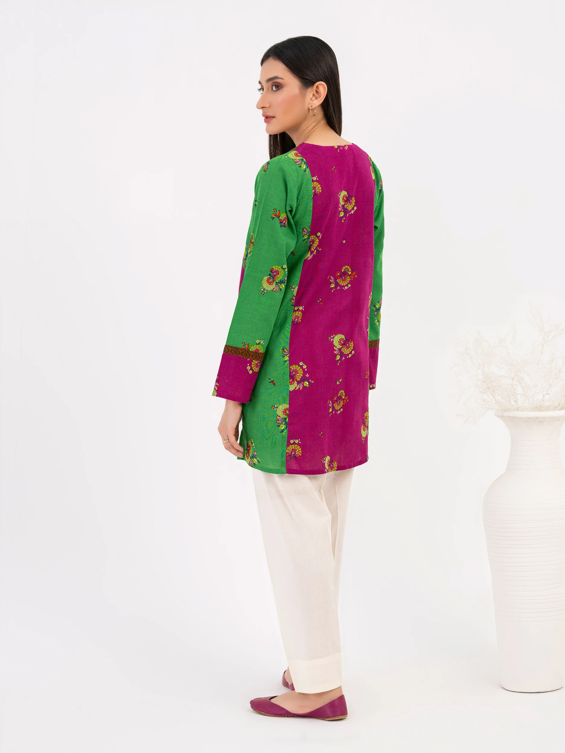 Khaddar Kurti-Printed (Pret) - Image 4