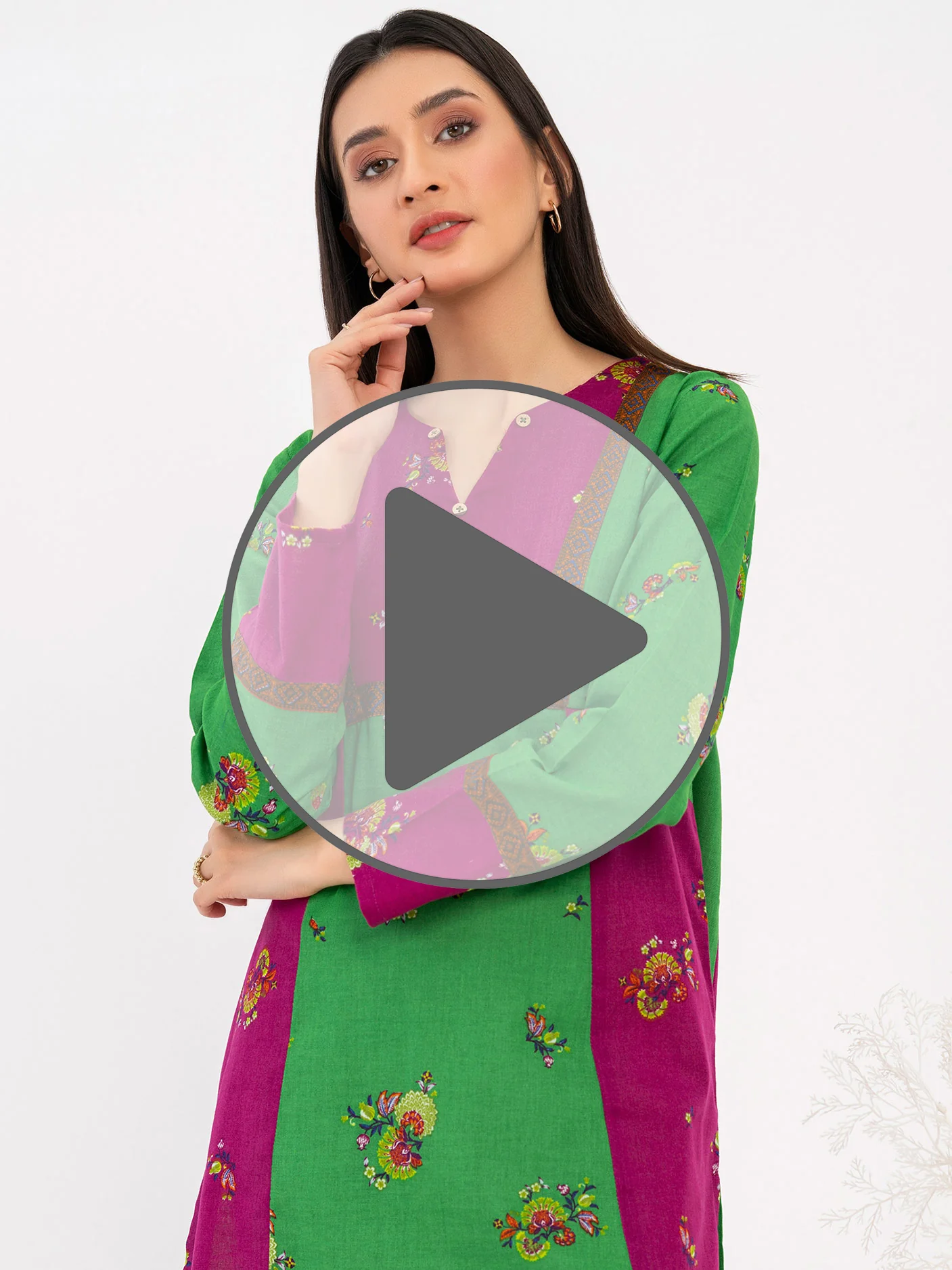 Khaddar Kurti-Printed (Pret) - Image 7