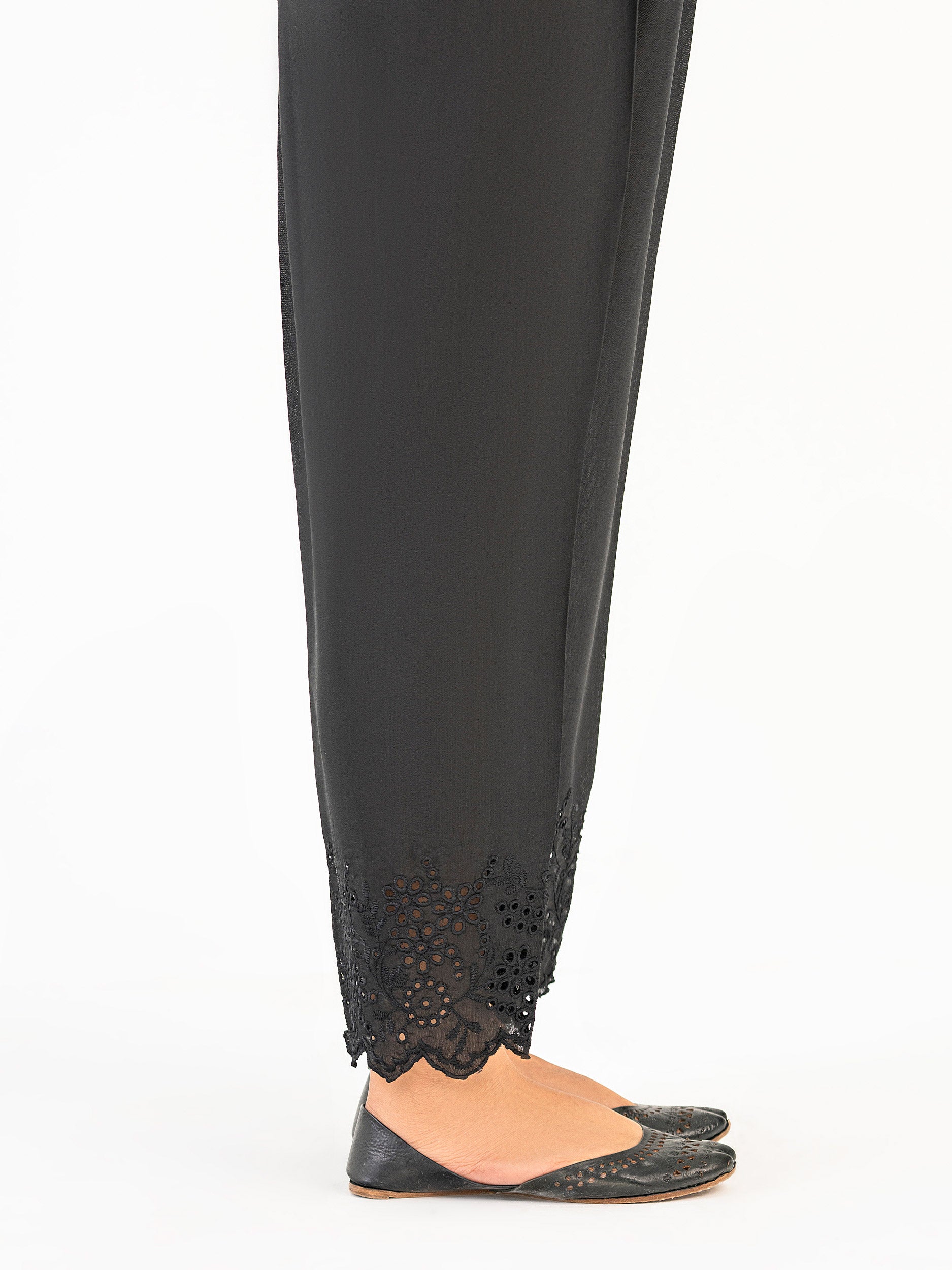 Raw Silk Trouser-Embroidered (Pret) - Image 3