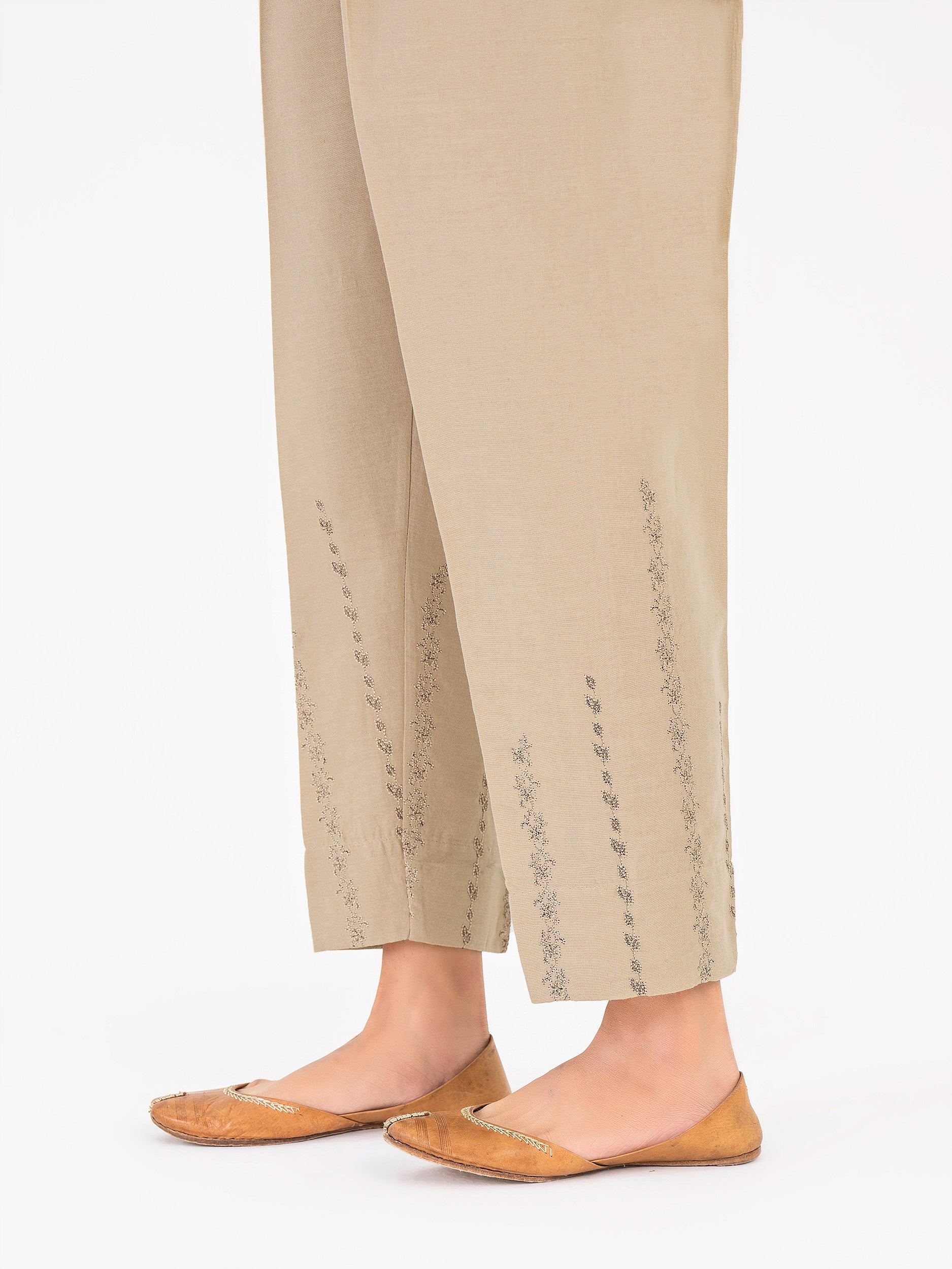 Khaddar Trouser-Embroidered (Pret) - Image 3