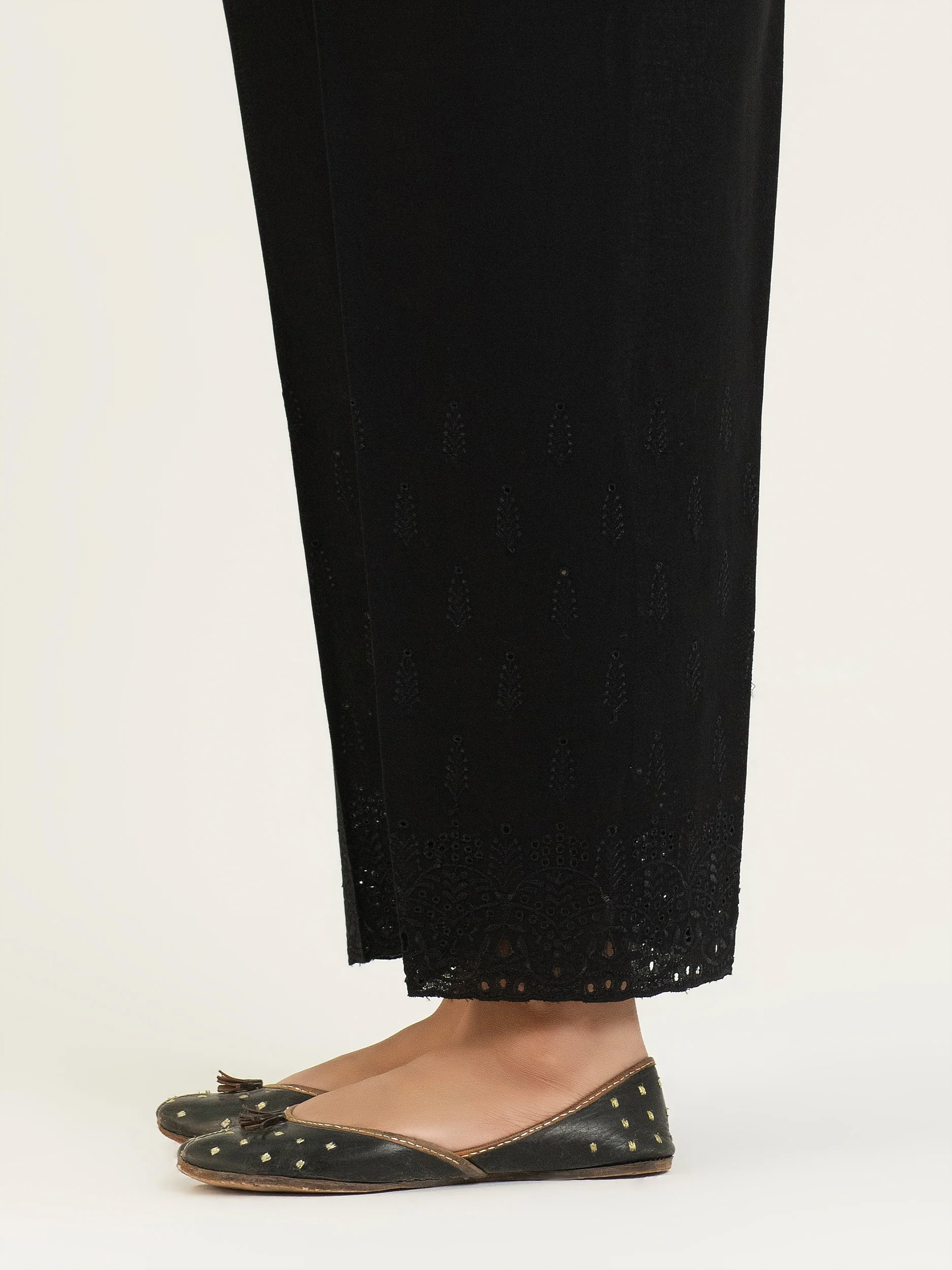 Khaddar Trouser-Embroidered (Pret) - Image 2