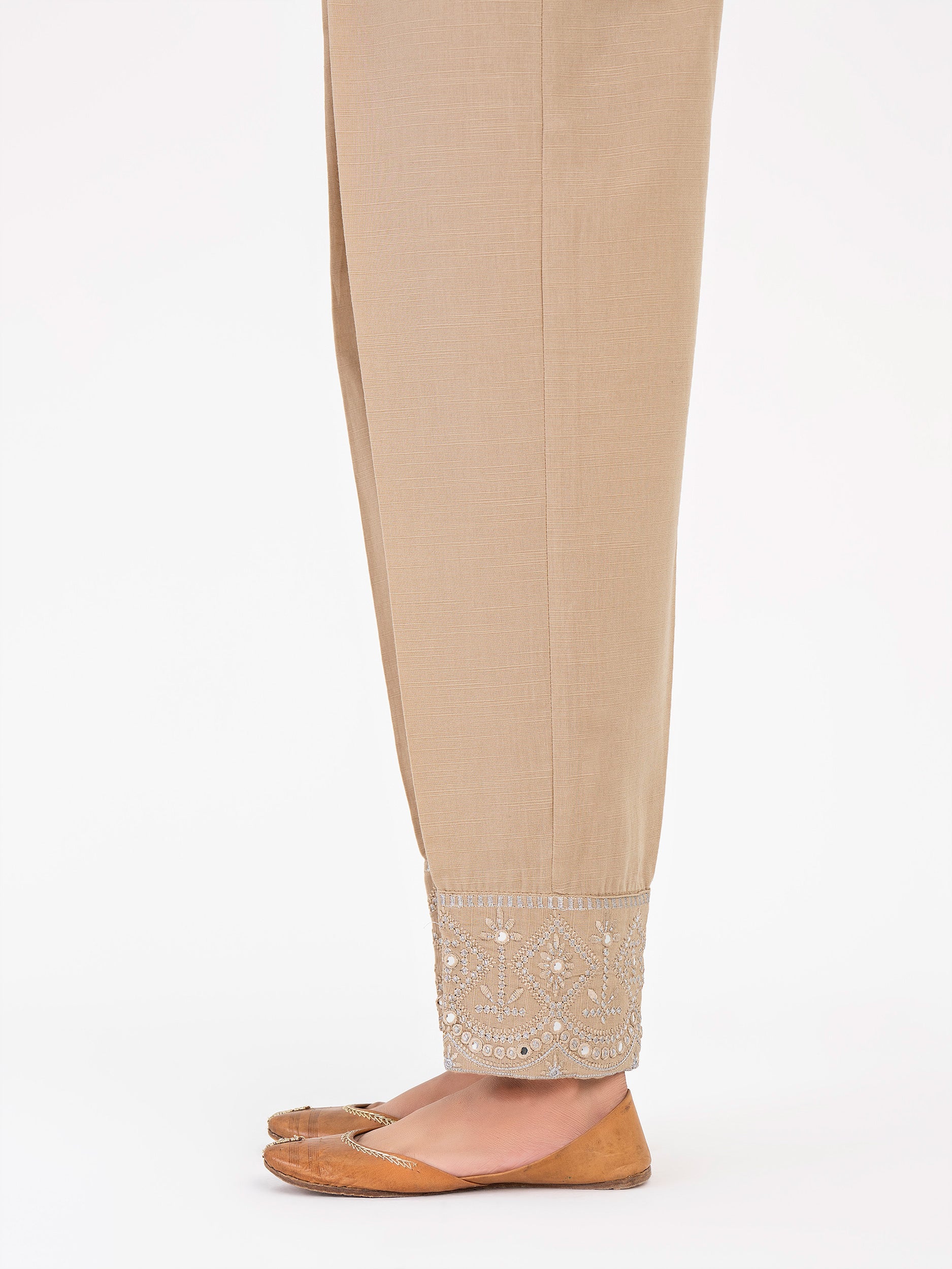Khaddar Trouser-Embroidered (Pret) - Image 4