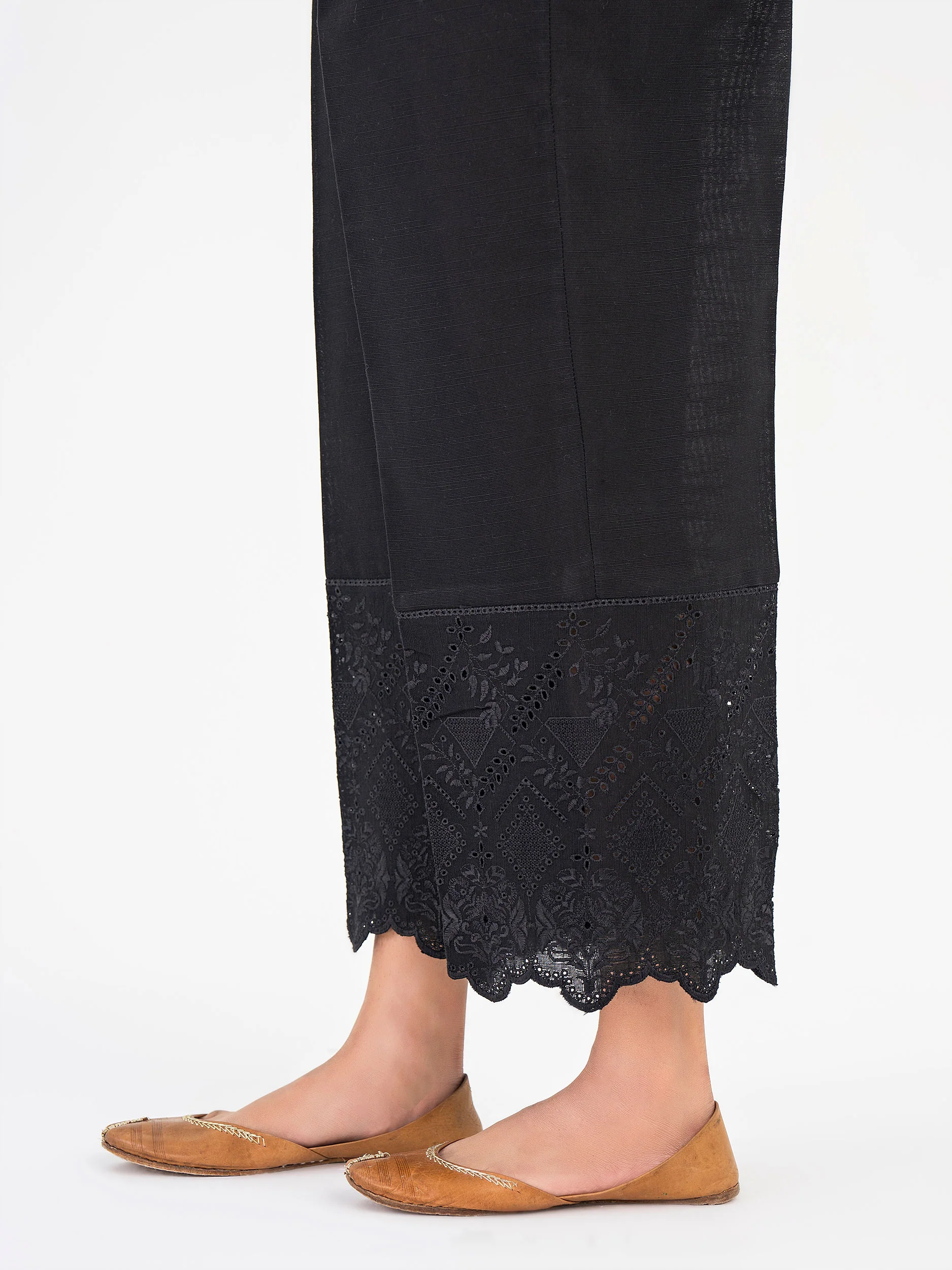 Khaddar Trouser-Embroidered (Pret) - Image 2