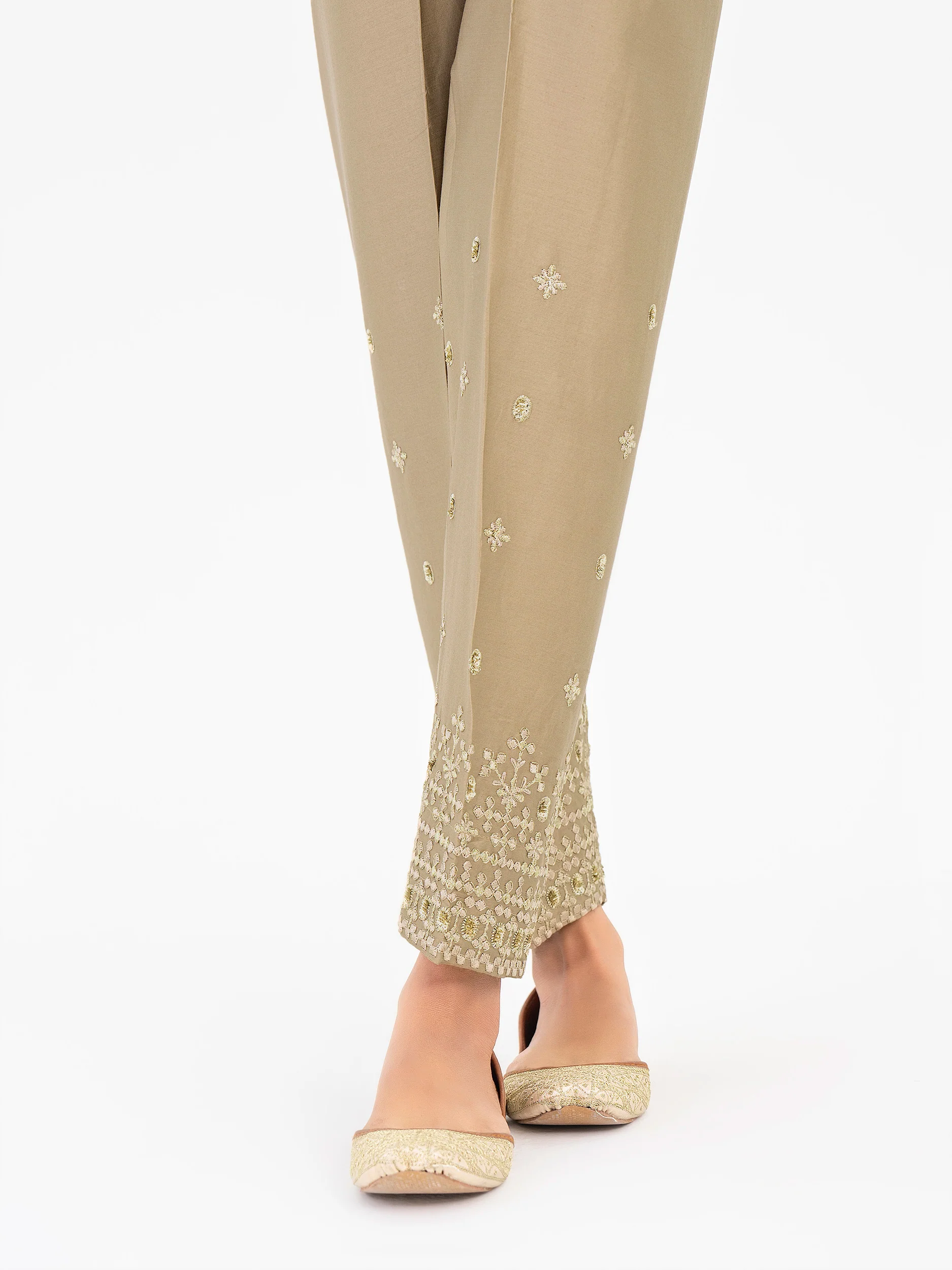 Satin Trouser-Embroidered (Pret) - Image 2