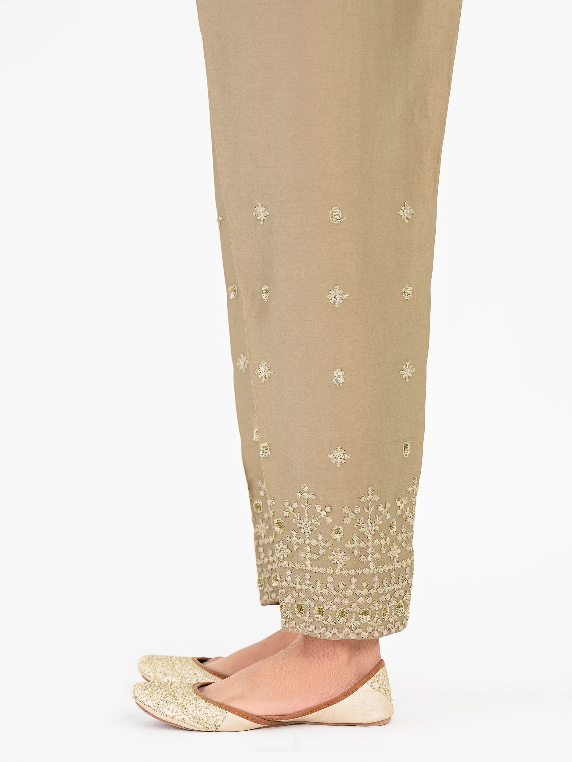 Satin Trouser-Embroidered (Pret) - Image 3