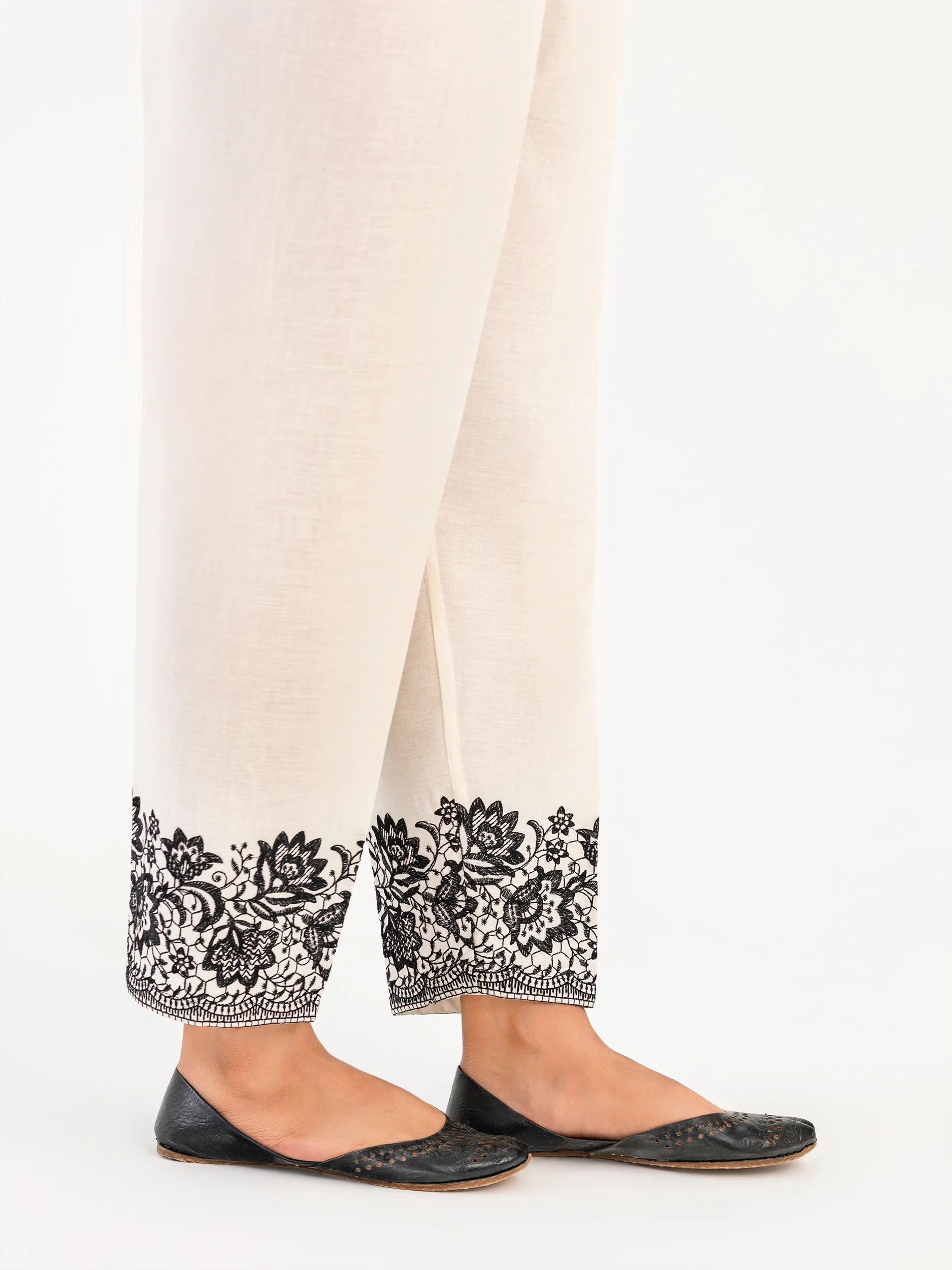 Winter Cotton Trouser-Embroidered (Pret) - Image 2